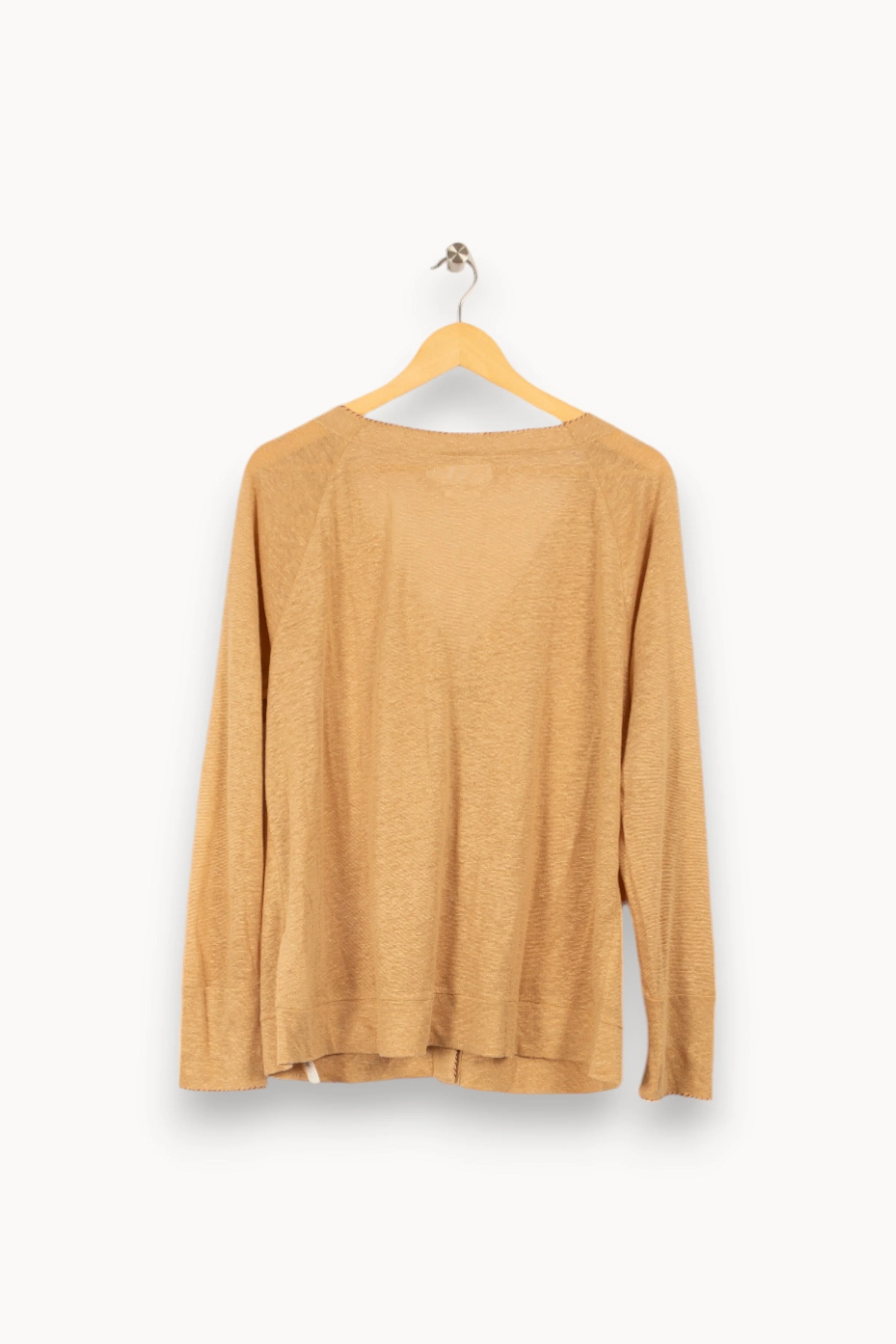Cardigan marron clair - Taille L/40 - Image 4