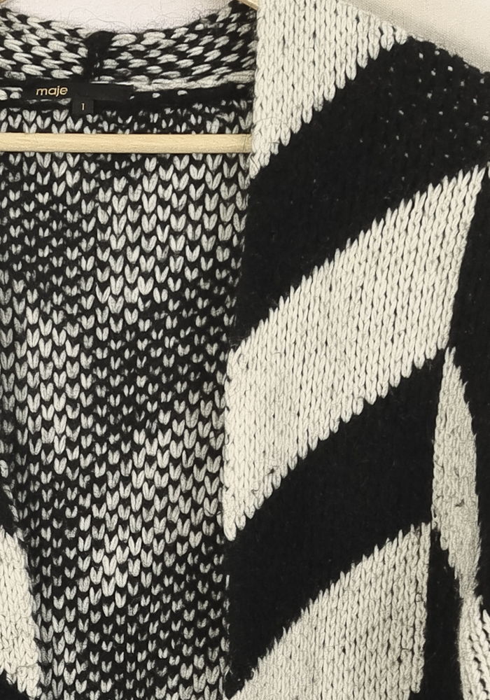 Cardigan Noir et Blanc - Taille S/36 - Image 3