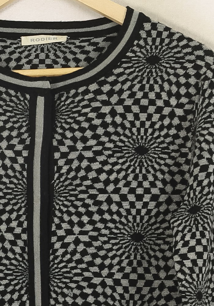 Cardigan Noir et Gris - Taille M/38 - Image 3