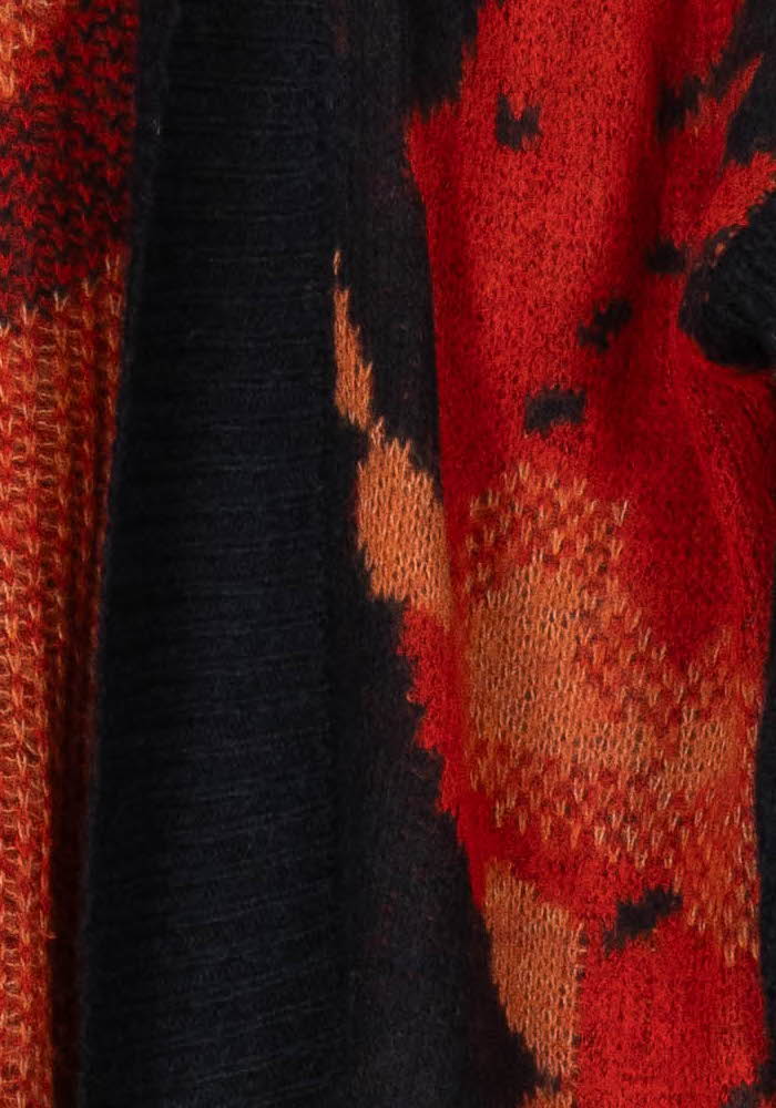 Cardigan Noir et Rouge - Taille S/36 - Image 3