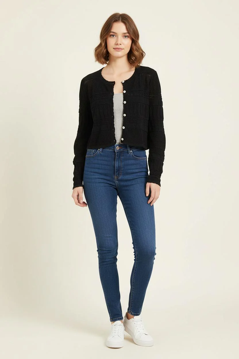 Cardigan Noir - Taille S/36