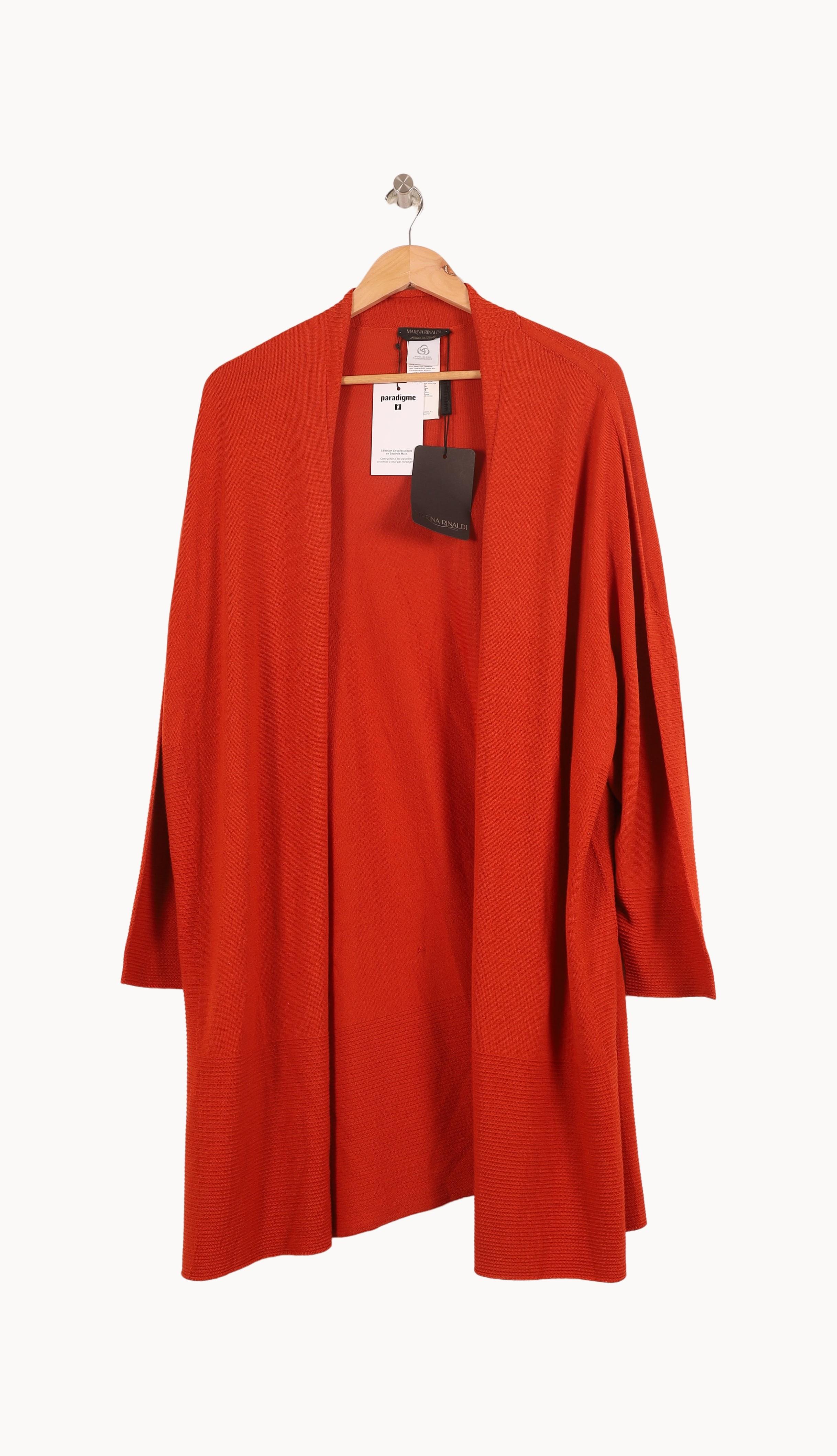 Cardigan Orange - Taille XXL/44 - Image 2