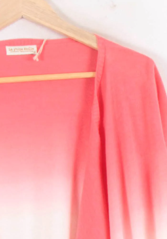 Cardigan Rose et Blanc - Taille S/36 - Image 3