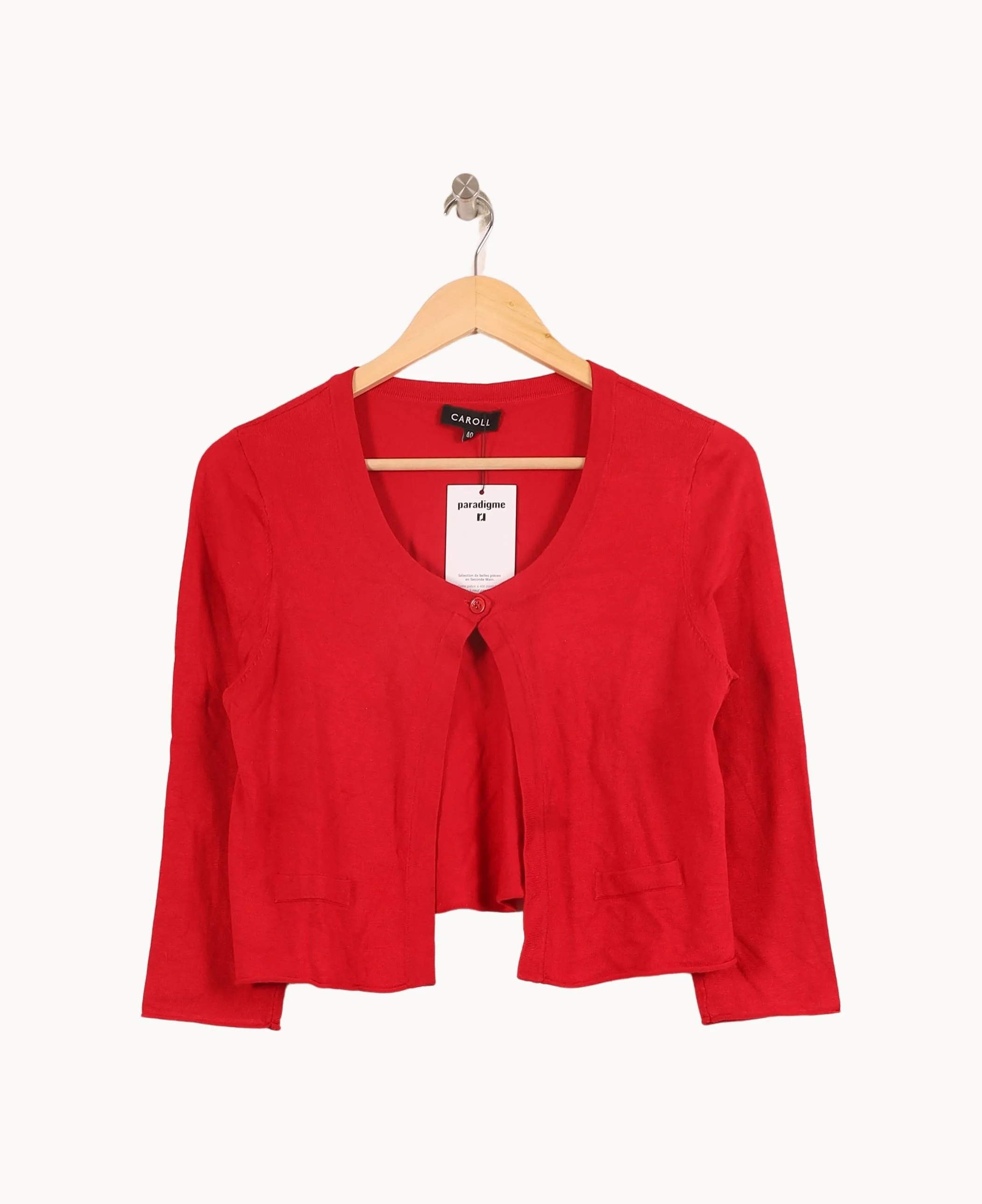 Cardigan Rouge - Taille L/40 - Image 2