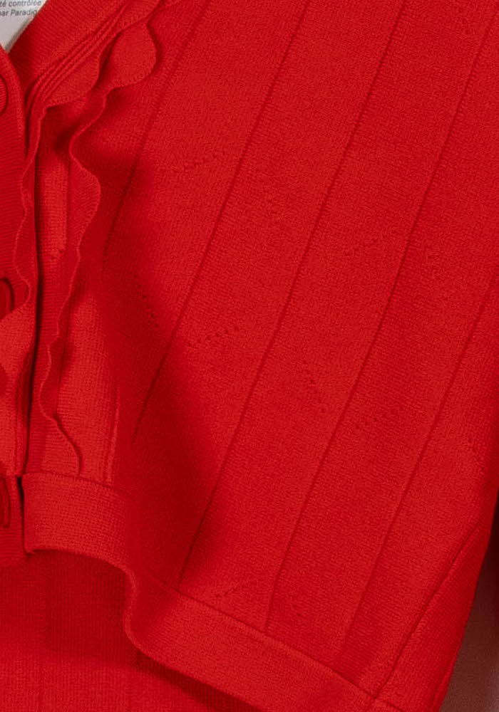 Cardigan Rouge - Taille L/40 - Image 3