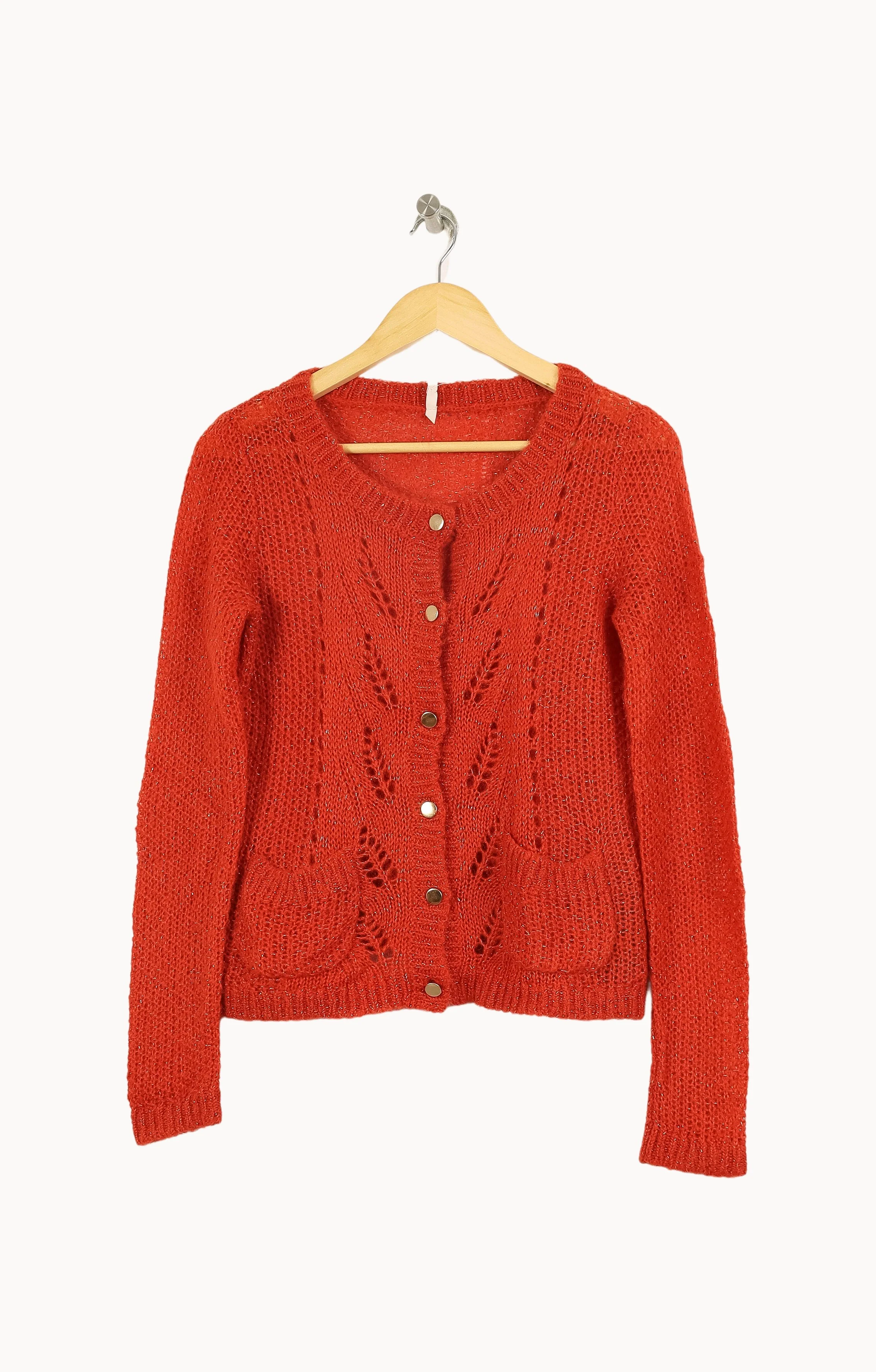 Cardigan Rouge - Taille XS/34 - Image 2