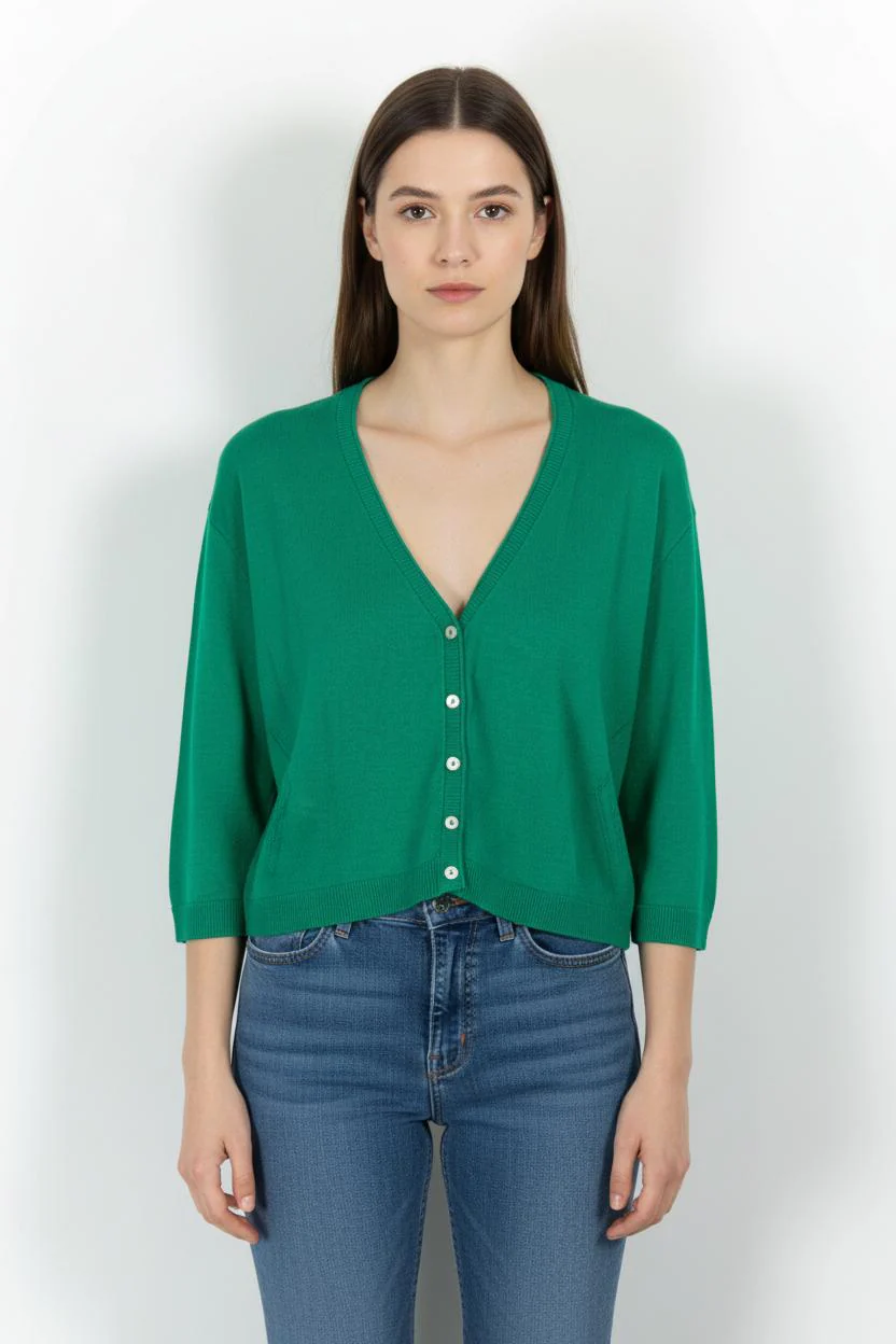 Cardigan Vert - Taille L/40