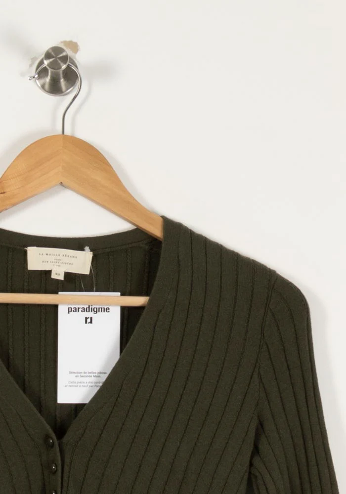 Cardigan Vert - Taille XS/34 - Image 3