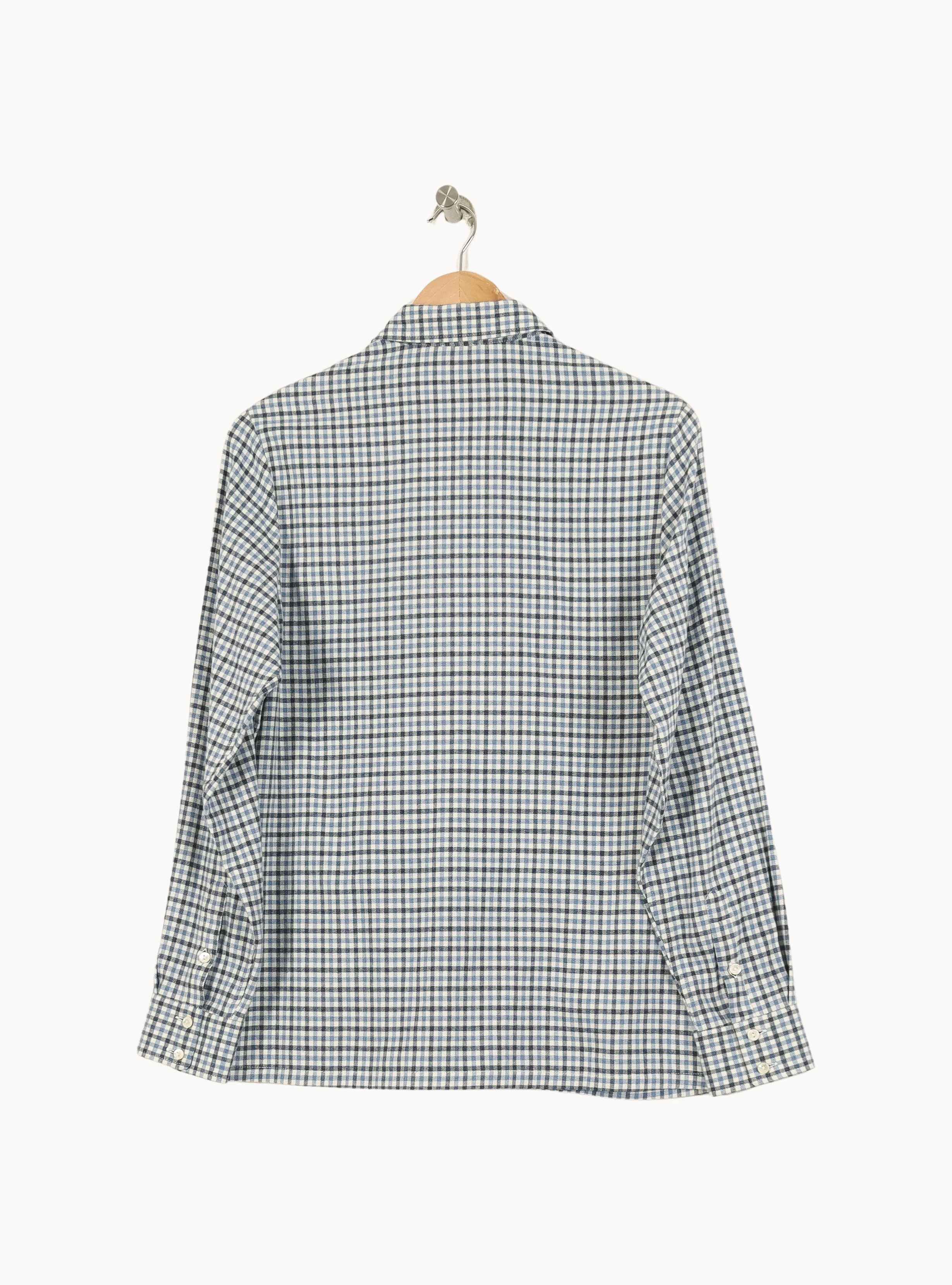 Chemise À Carreaux Bleue et Blanche - Taille S/36 - Image 4