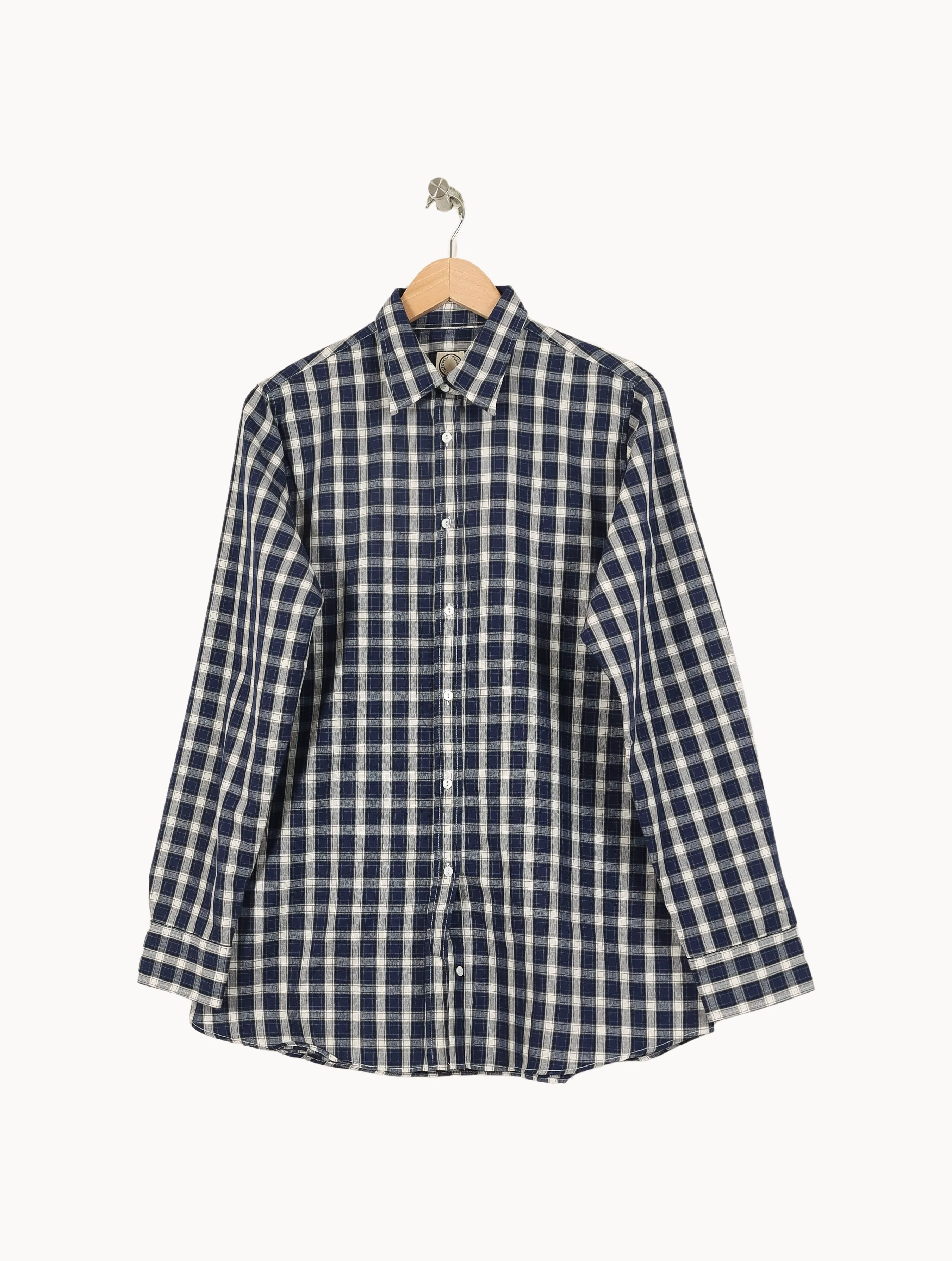 Chemise à Carreaux Bleue et Blanche - Taille XXL/44 - Image 2