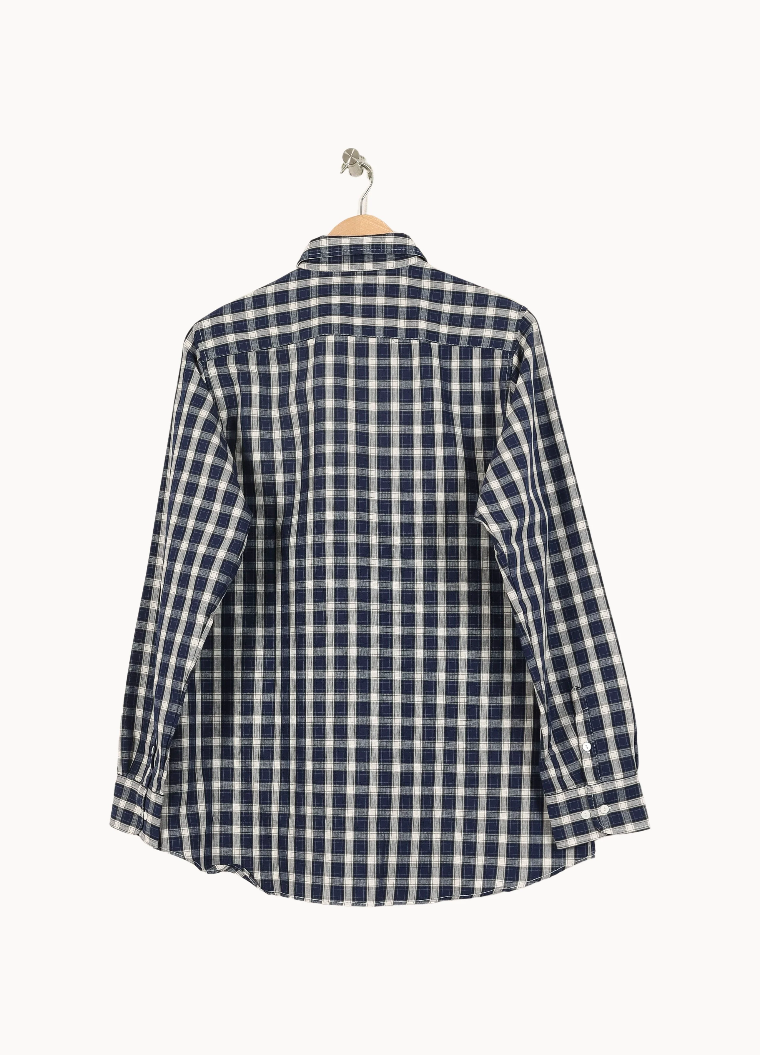 Chemise à Carreaux Bleue et Blanche - Taille XXL/44 - Image 4