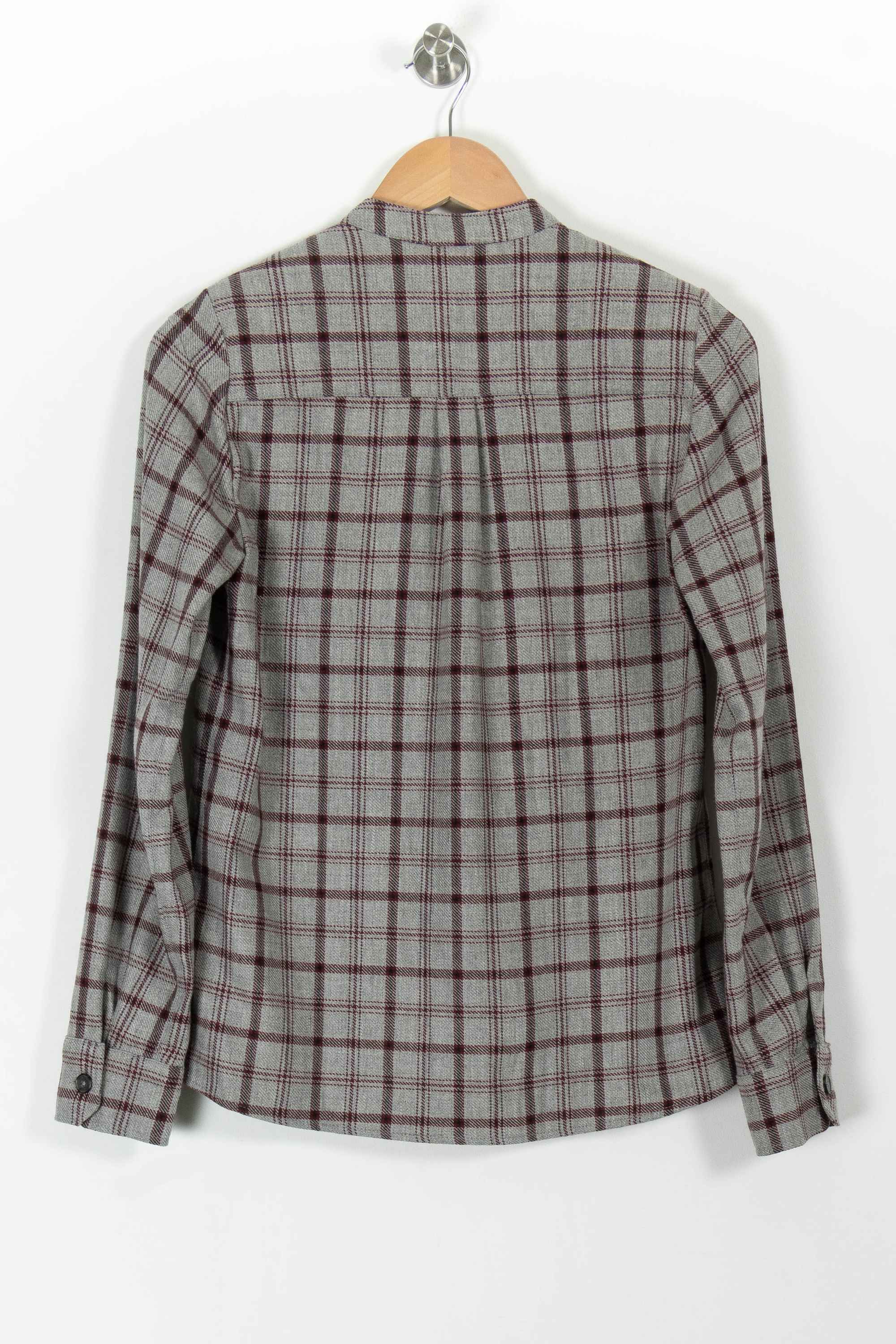 Chemise à Carreaux Grise et Bordeaux - Taille S/36 - Image 4