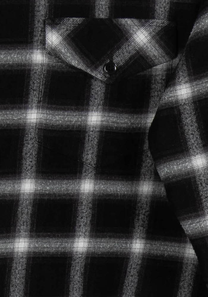 Chemise à Carreaux Noire et Blanche - Taille M/38 - Image 3