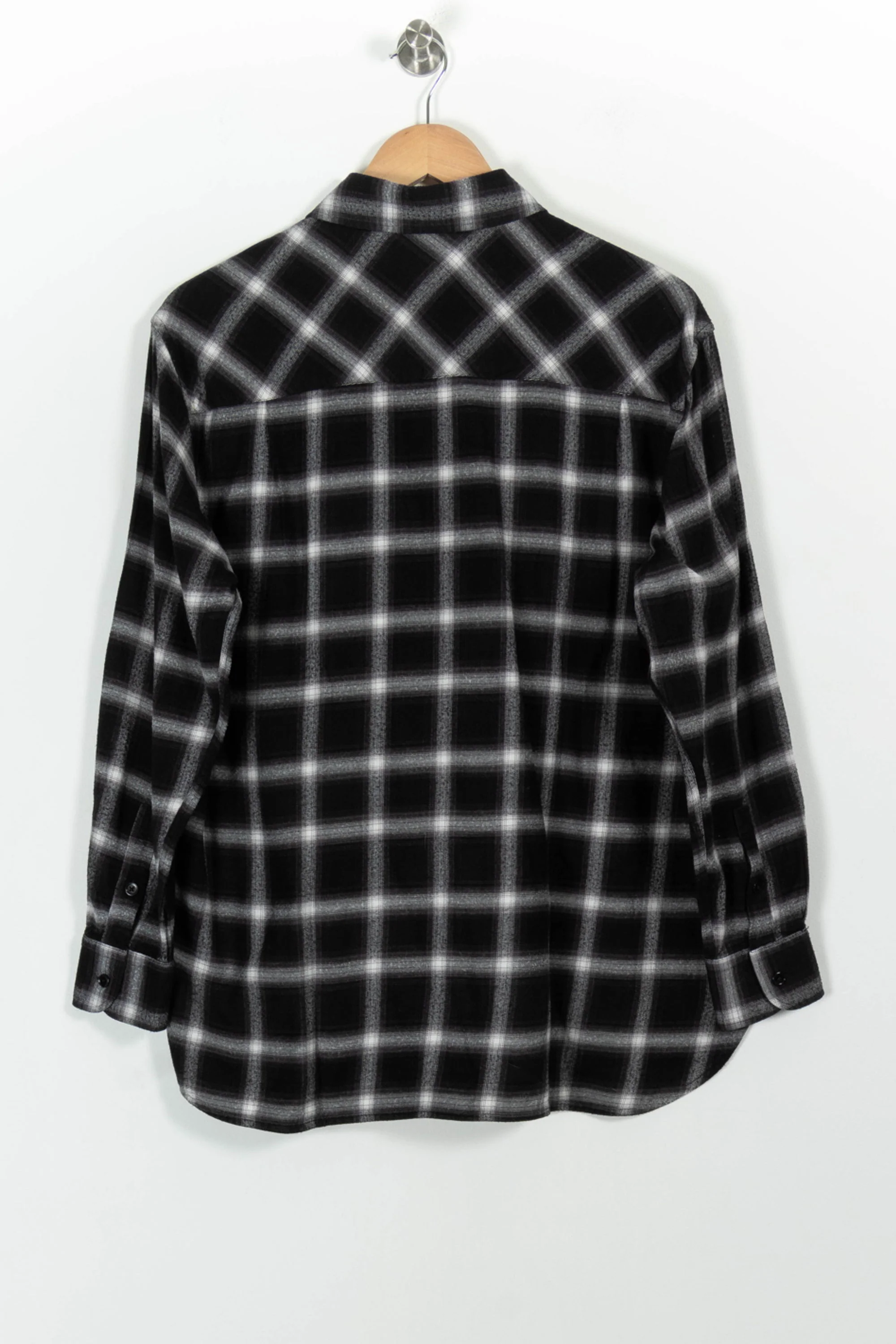 Chemise à Carreaux Noire et Blanche - Taille M/38 - Image 4