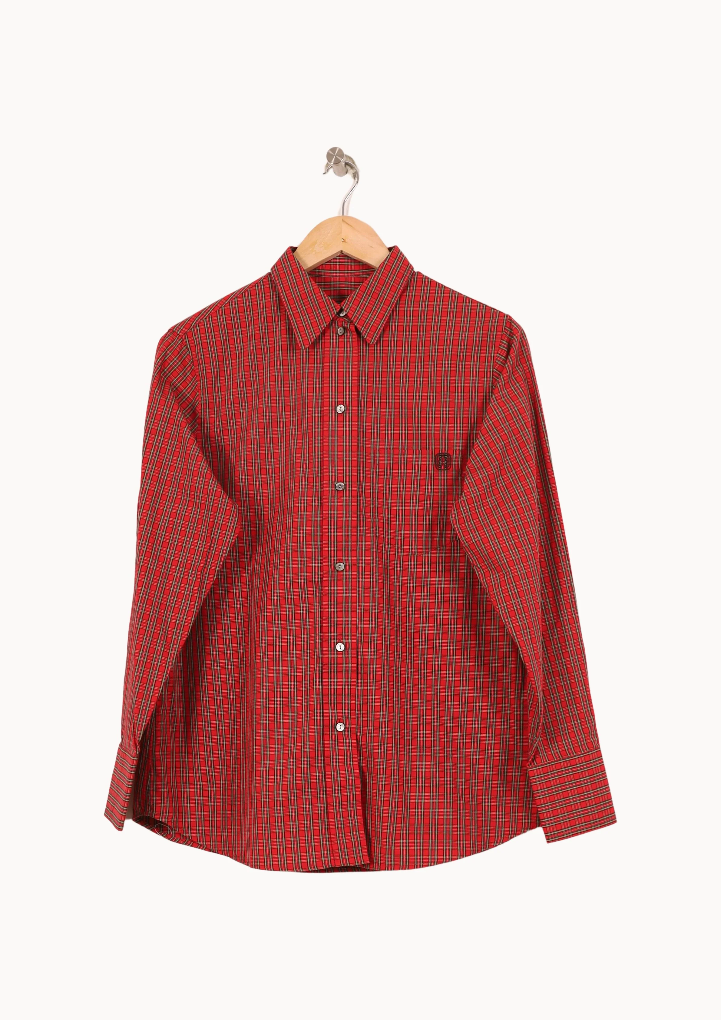 Chemise à Carreaux Rouge et Noir - Taille S/36 - Image 2