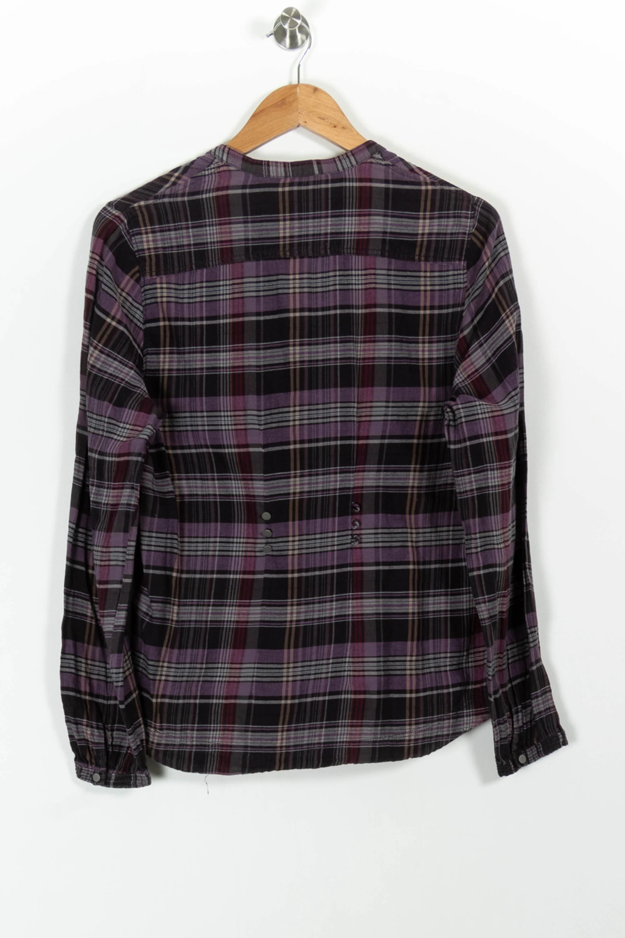 Chemise à Carreaux Violette et Noire - Taille S/36 - Image 4