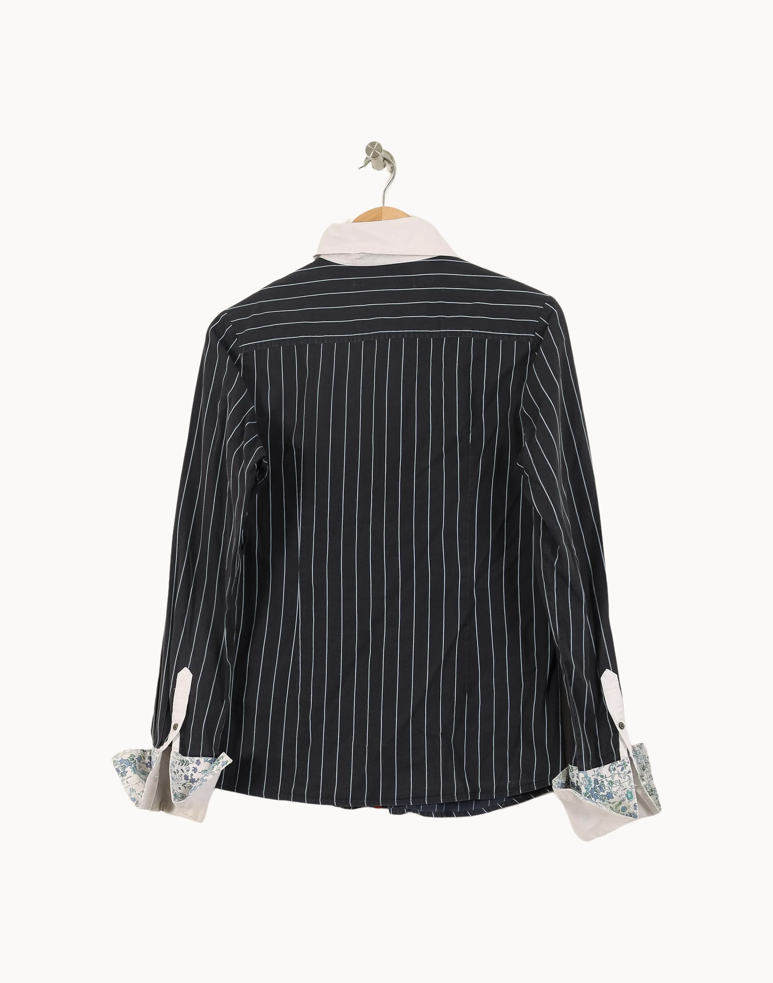 Chemise à Rayures Bleue et Blanche - Taille M/38 - Image 4