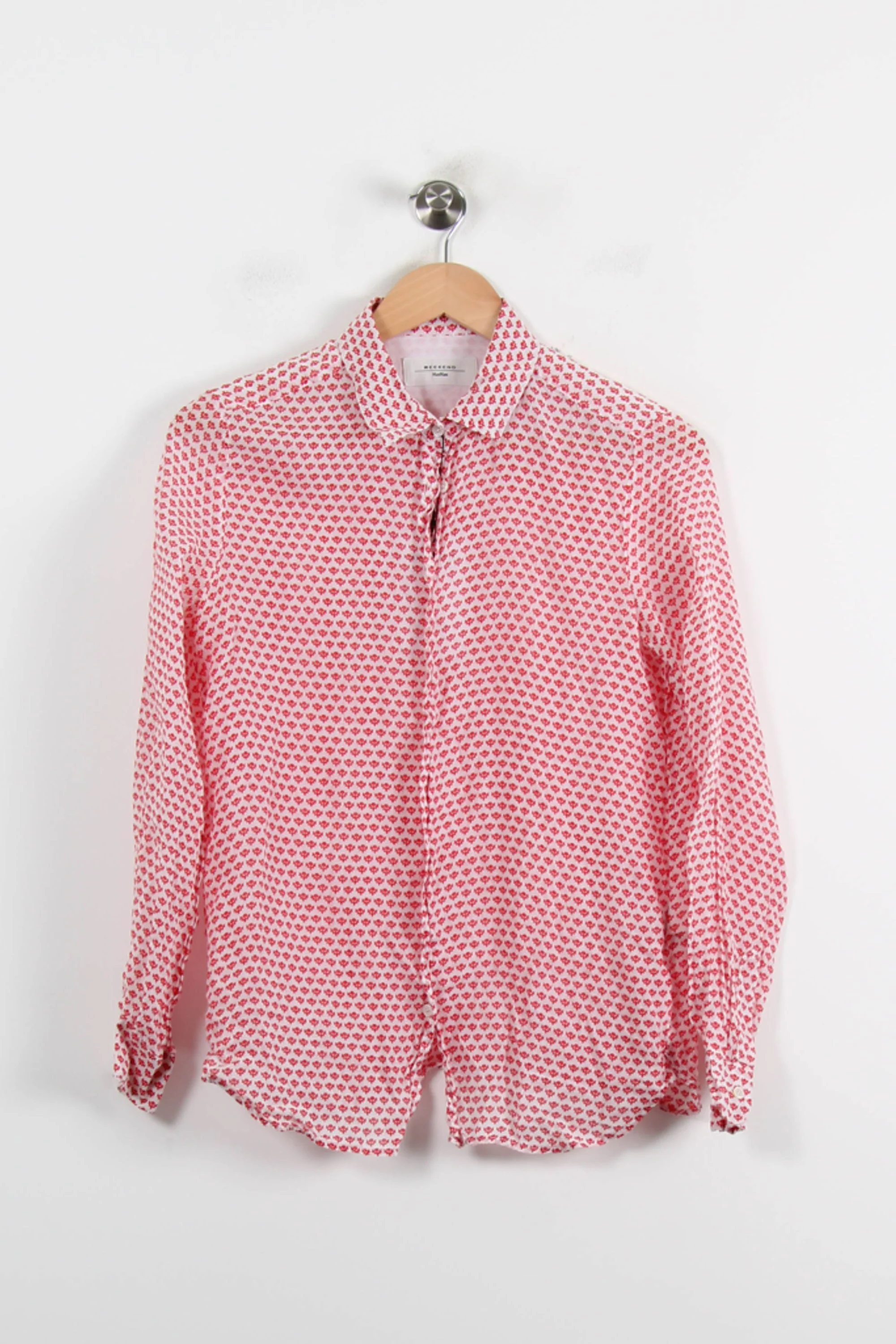 Chemise Blanche et Rouge - Taille L/40 - Image 2