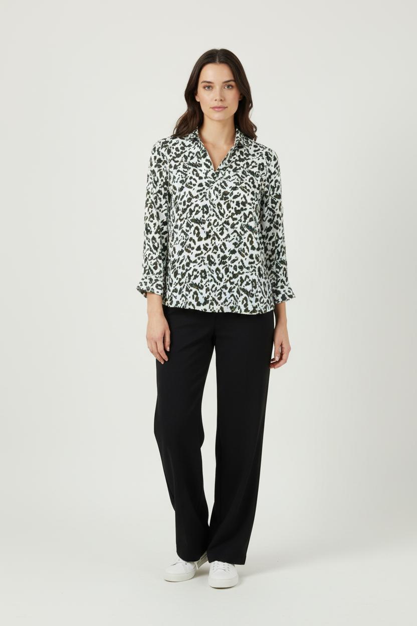 Chemise Blanche et Verte - Taille M/38