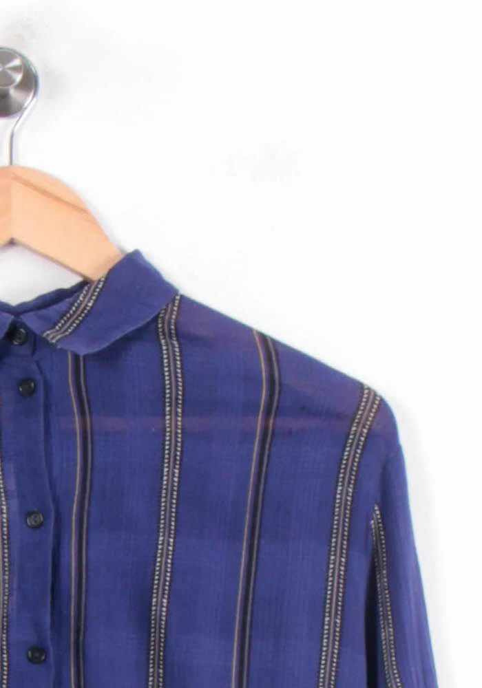 Chemise Bleu à Rayures - Taille S/36 - Image 3