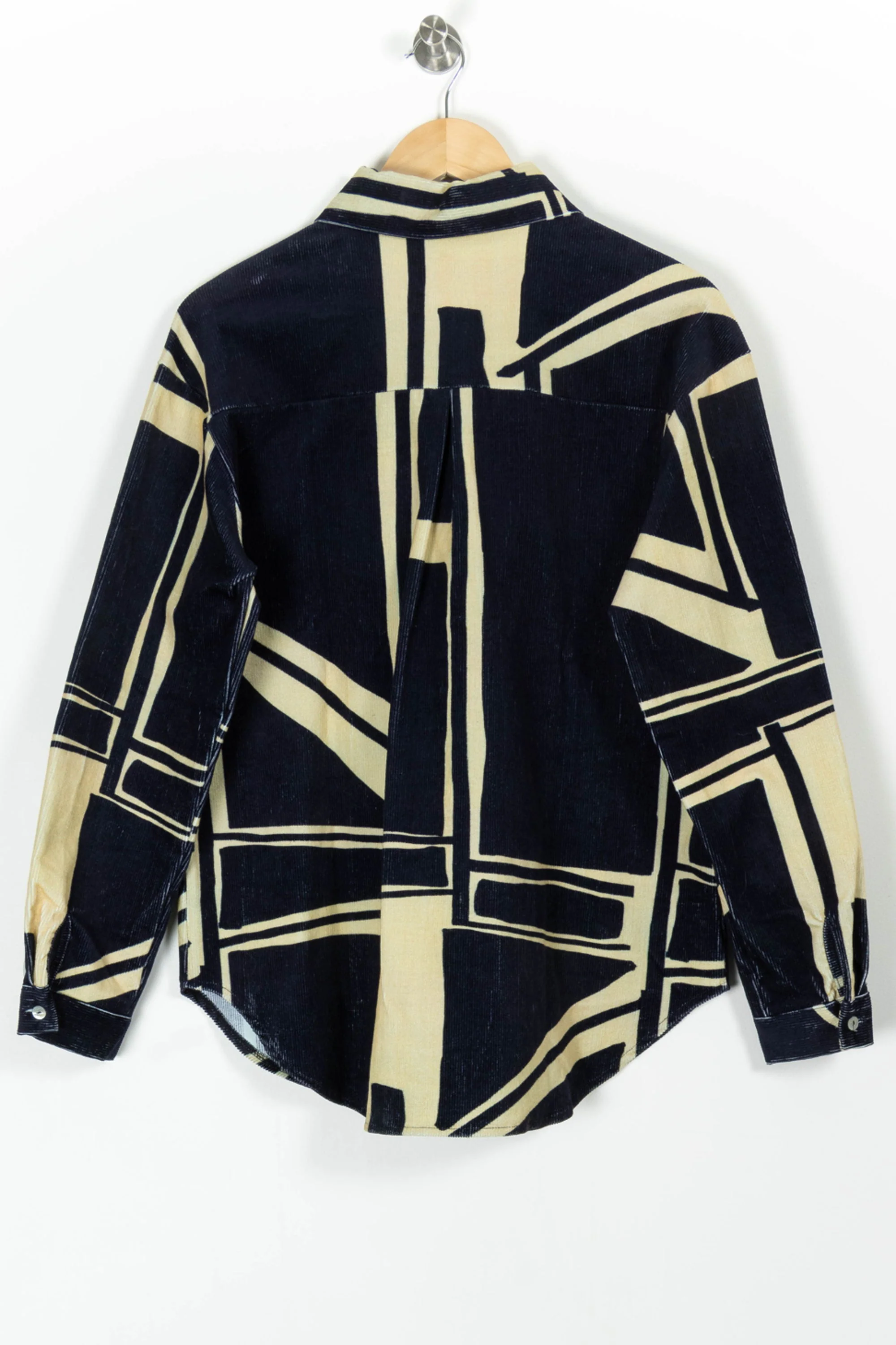 Chemise Bleu et Beige - Taille L/40 - Image 4