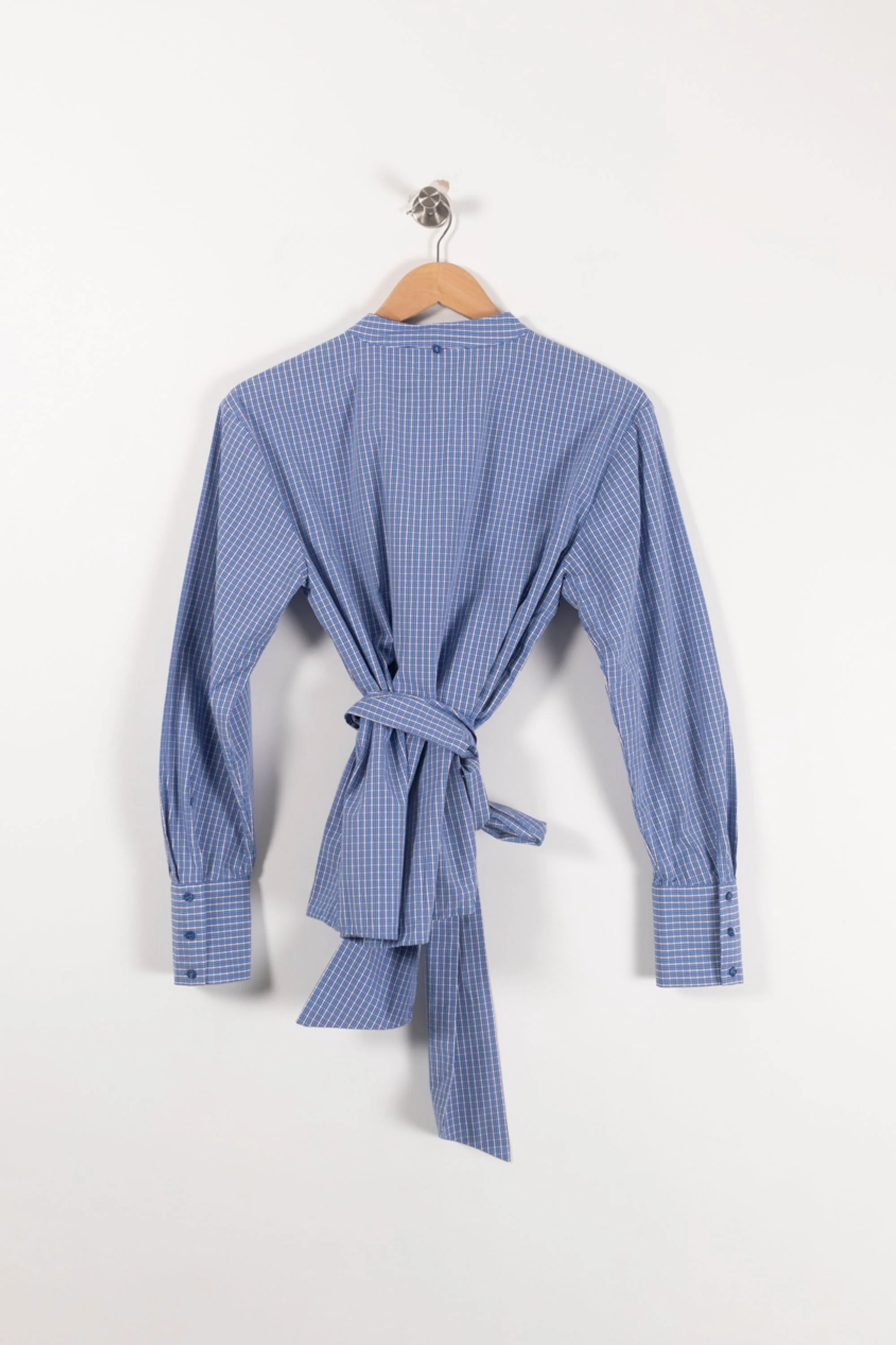 Chemise Bleue à Carreaux - Taille S/36 - Image 4