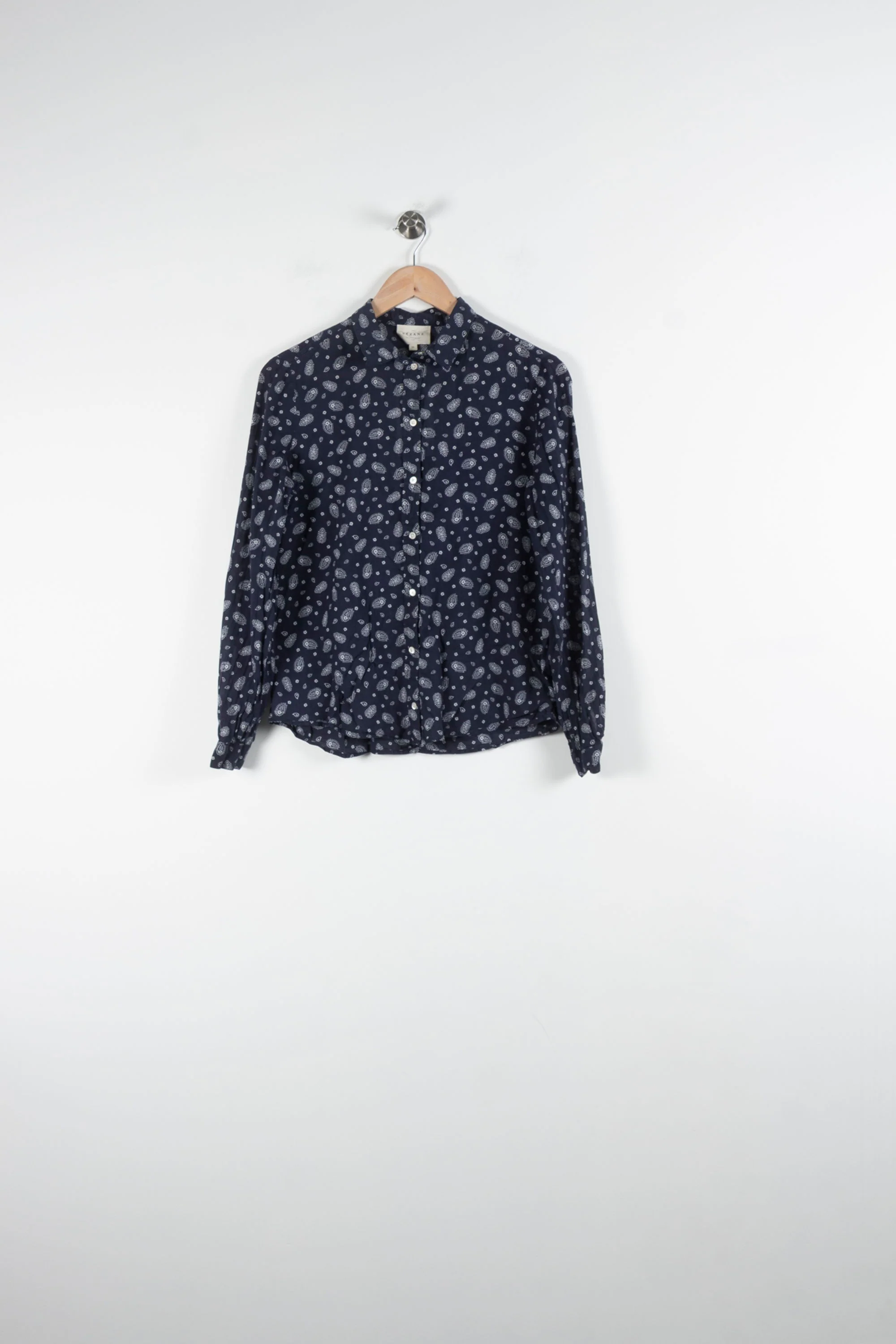 Chemise Bleue à Motifs Blancs - Taille XS/34 - Image 2