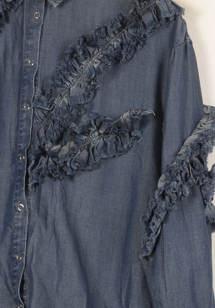 Chemise en Jean Bleue - Taille S/36 - Image 3