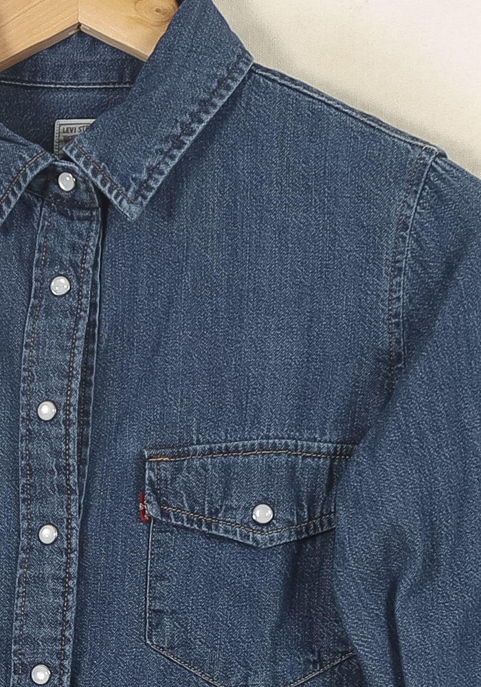Chemise en Jean Bleue - Taille XS/34 - Image 3