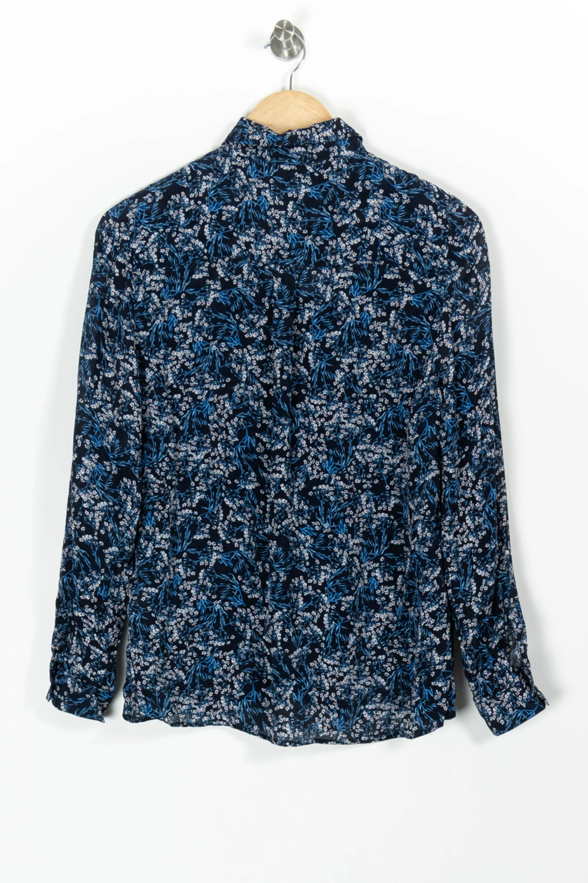 Chemise Fleurie Bleue et Blanche - Taille M/38 - Image 4