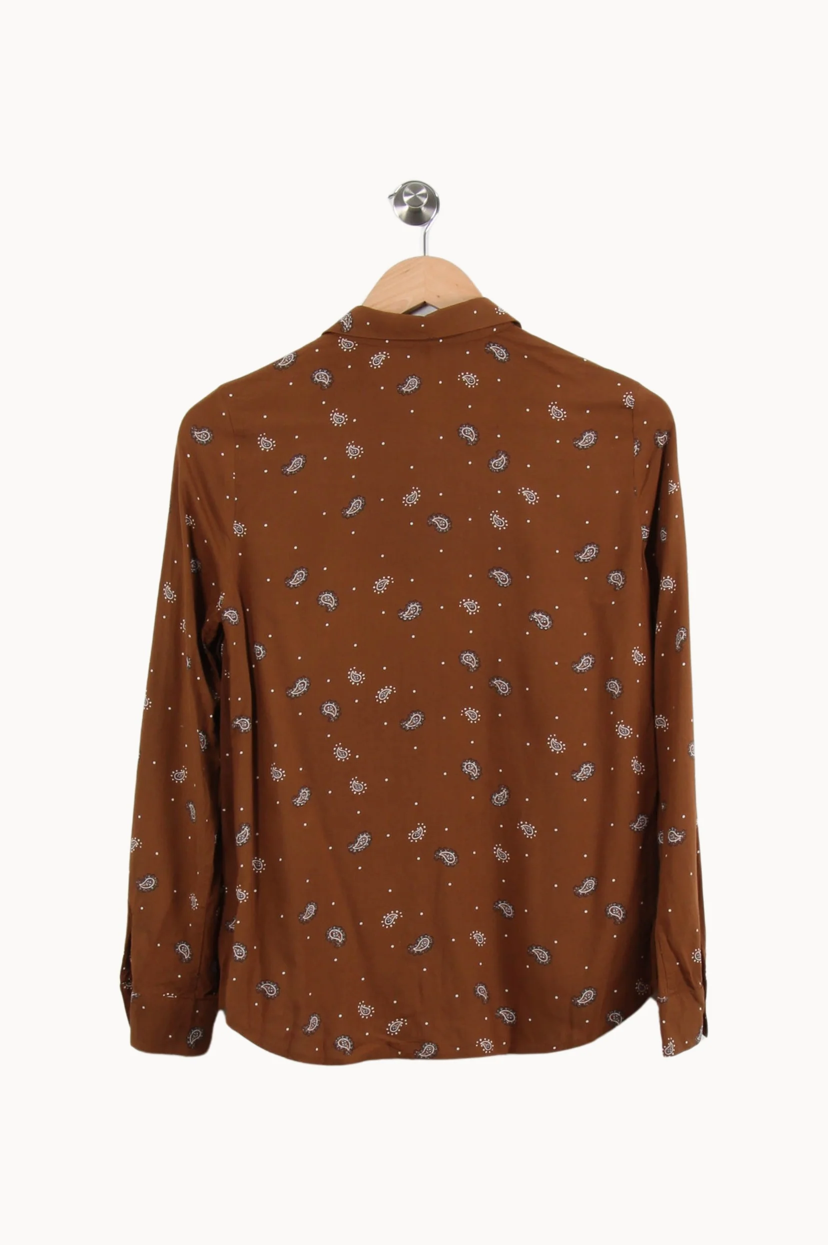 Chemise Marron et Blanche - Taille XS/34 - Image 4