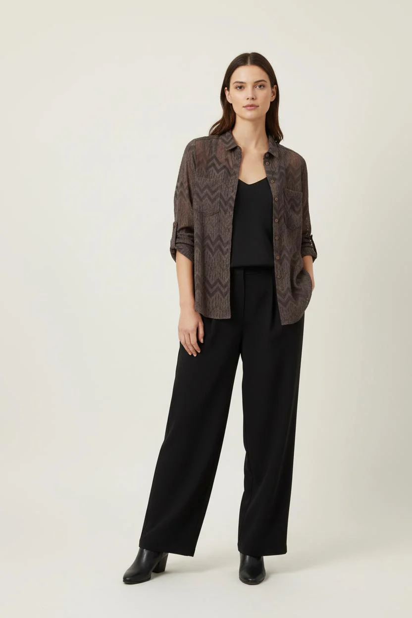 Chemise Marron - Taille M/38