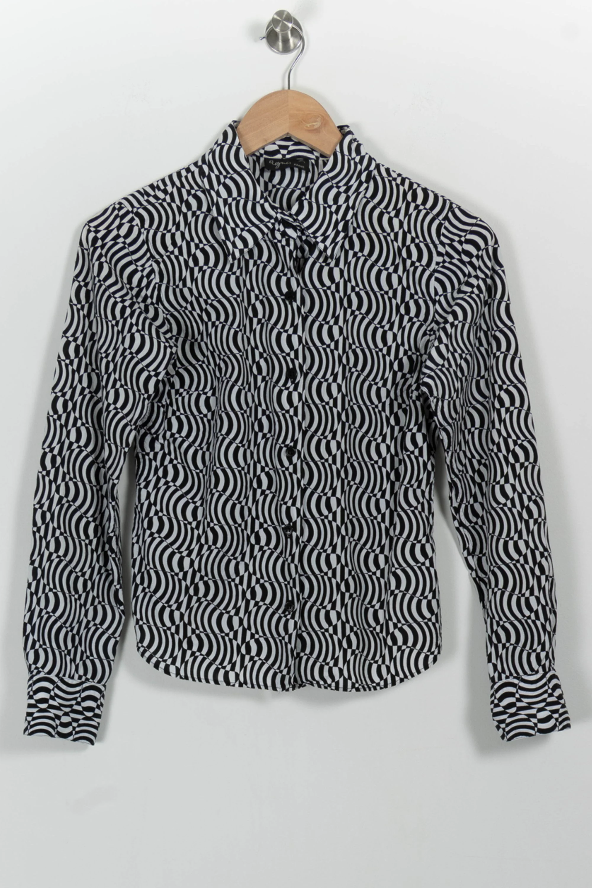 Chemise Noire et Blanche - Taille S/36 - Image 2