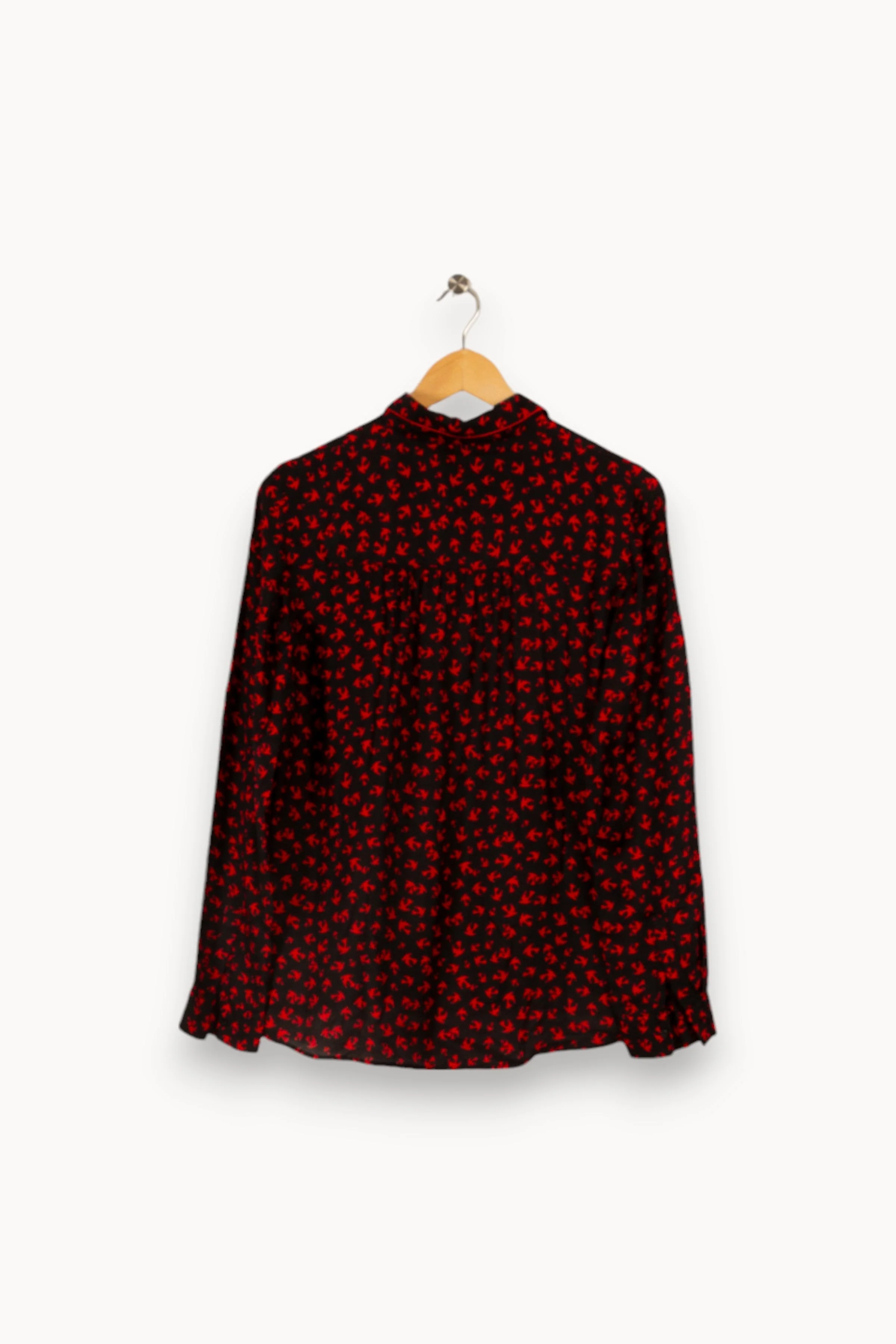 Chemise noire et rouge - Taille S/36 - Image 4