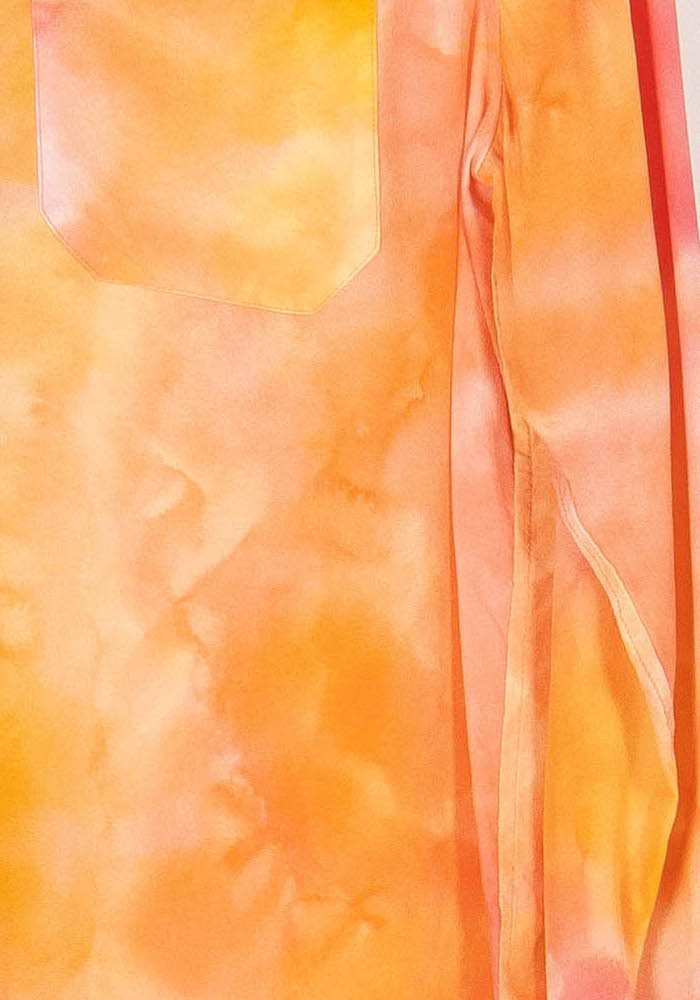 Chemise Orange et Rose - Taille M/38 - Image 3