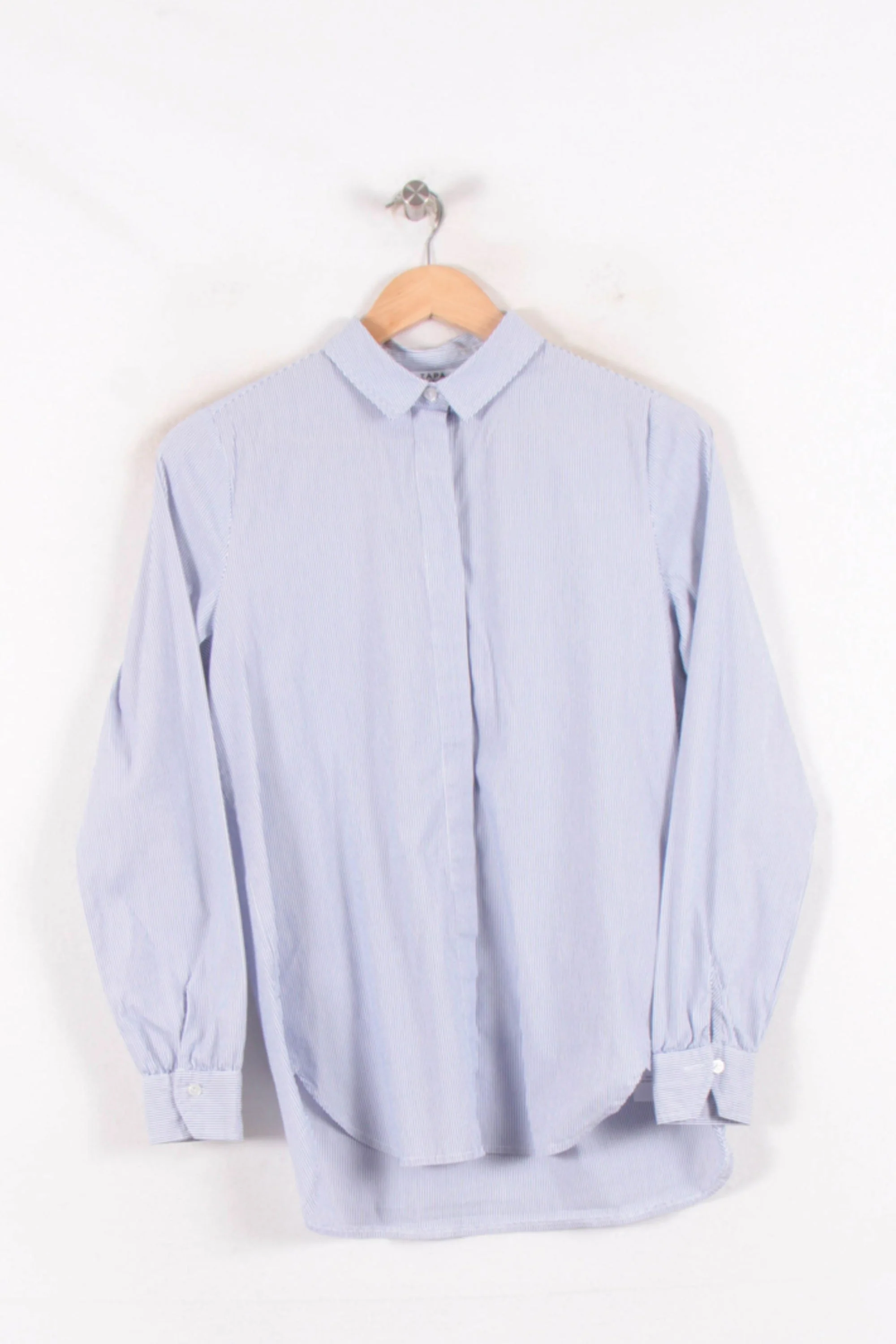 Chemise Rayée Bleu et Blanc - Taille S/36 - Image 2