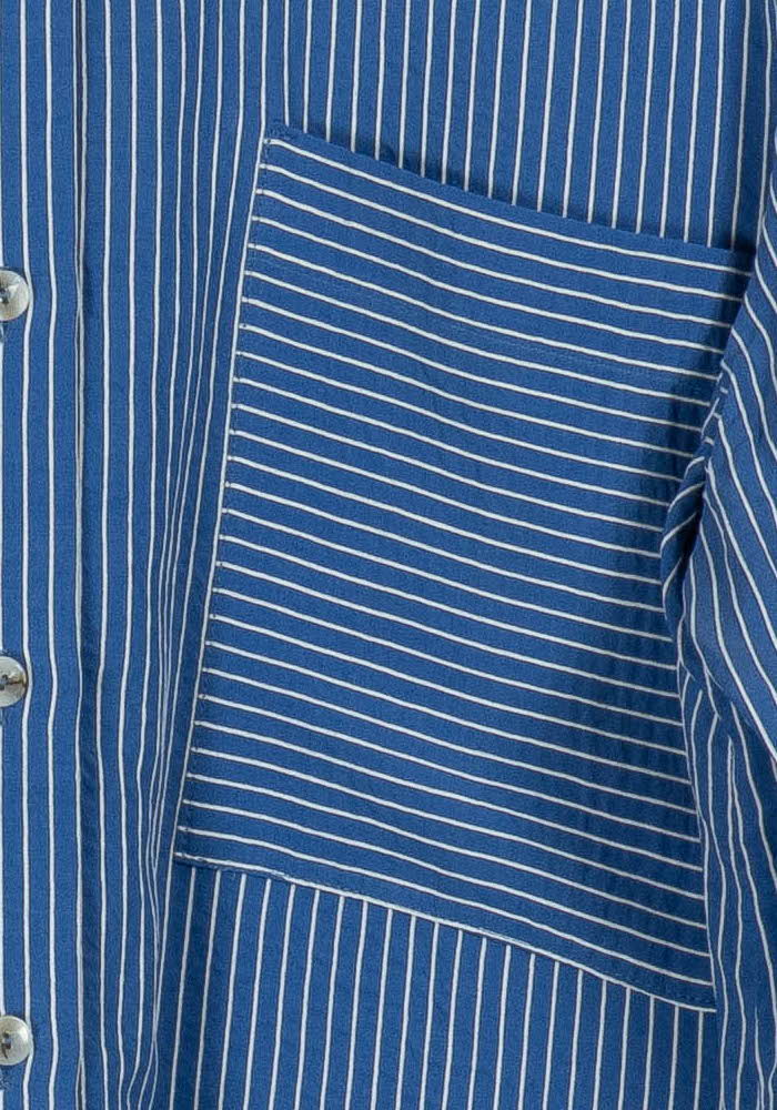 Chemise Rayée Bleue - Taille XXL/44 - Image 3