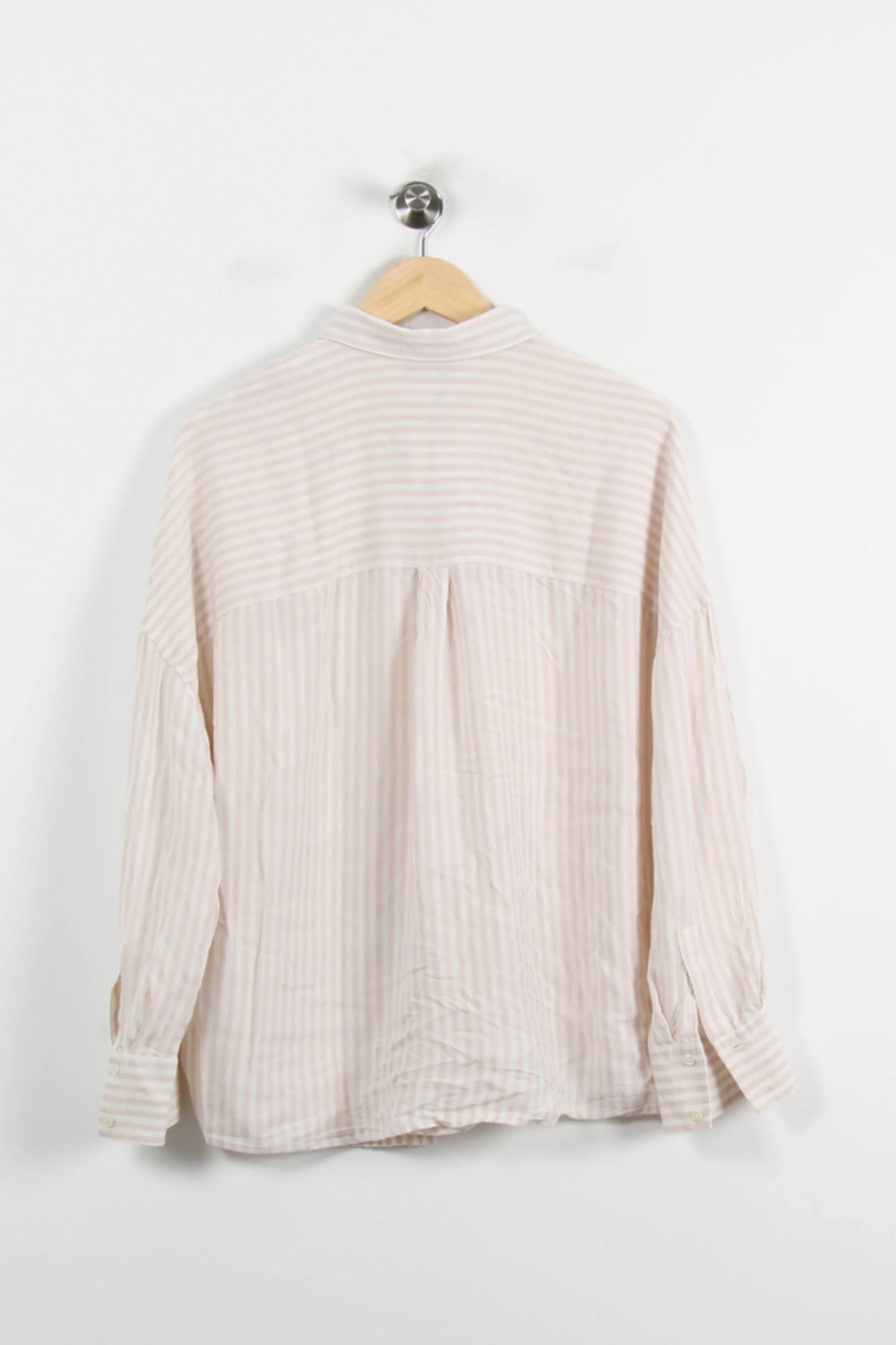 Chemise Rayée Rose et Blanche - Taille L/40 - Image 4