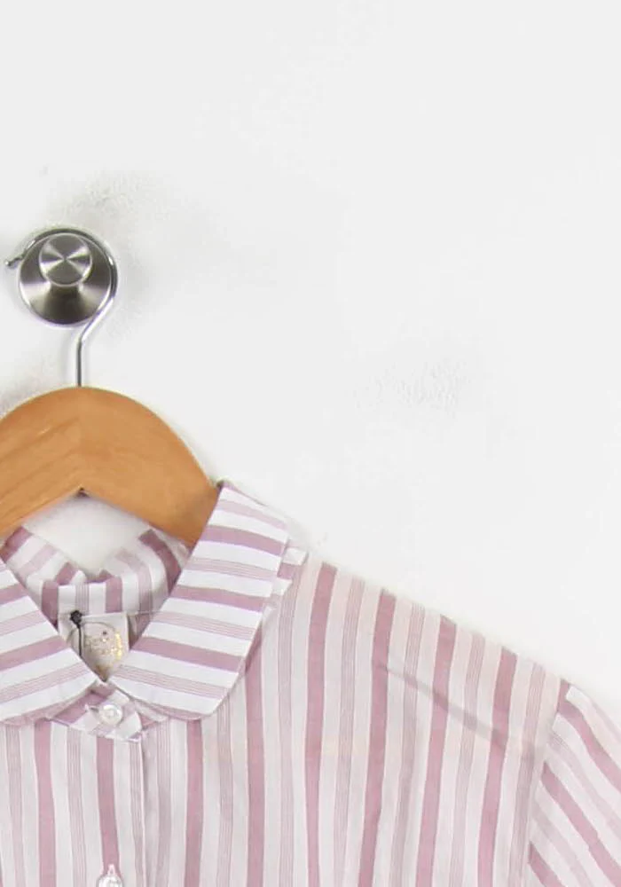 Chemise Rayée Rose et Blanche - Taille L/40 - Image 3
