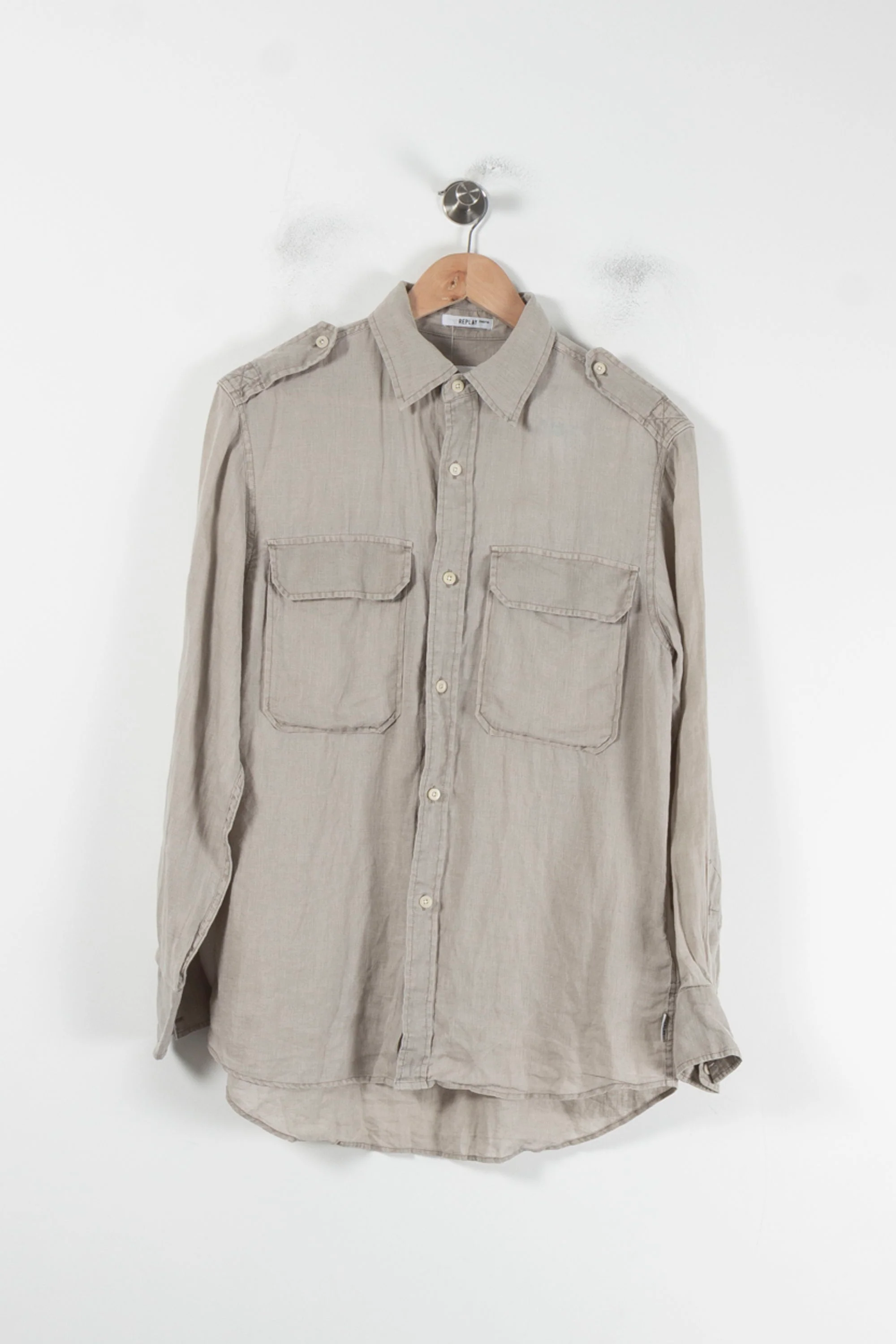 Chemise Safari Grise - Taille S/36 - Image 2
