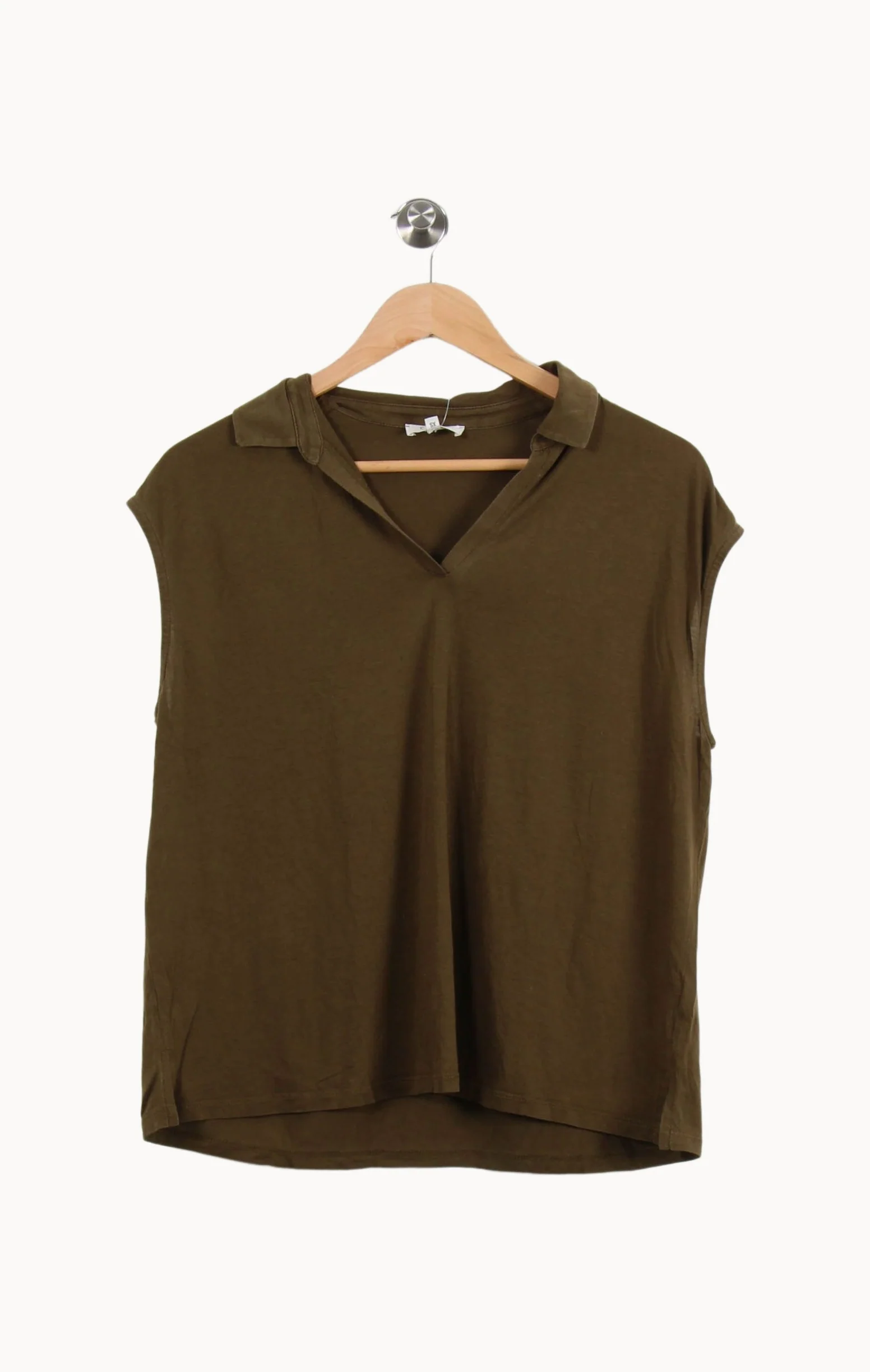 Chemise Sans Manches Verte - Taille XS/34 - Image 2