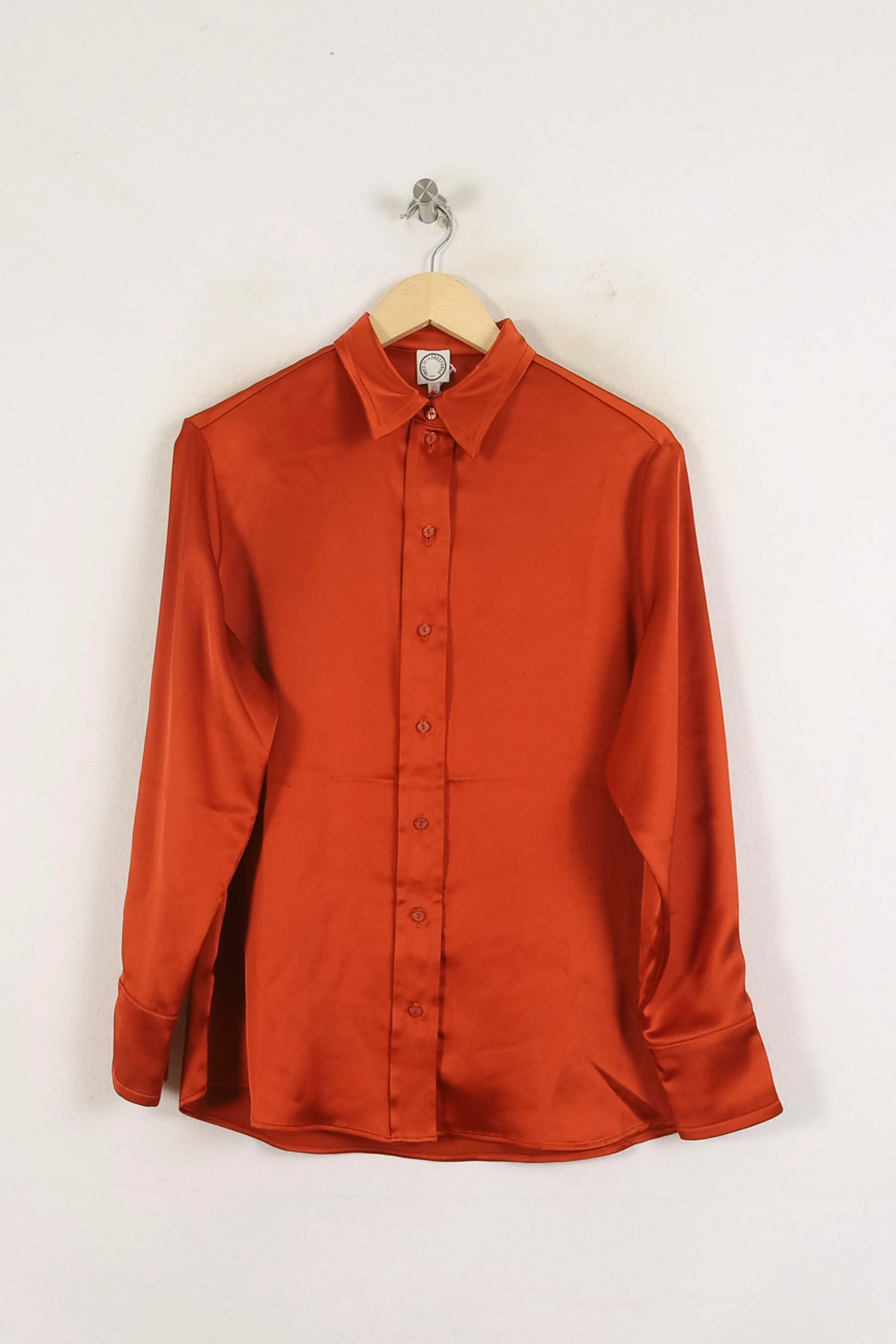 Chemise Satinée Bordeaux - Taille XL/42 - Image 2