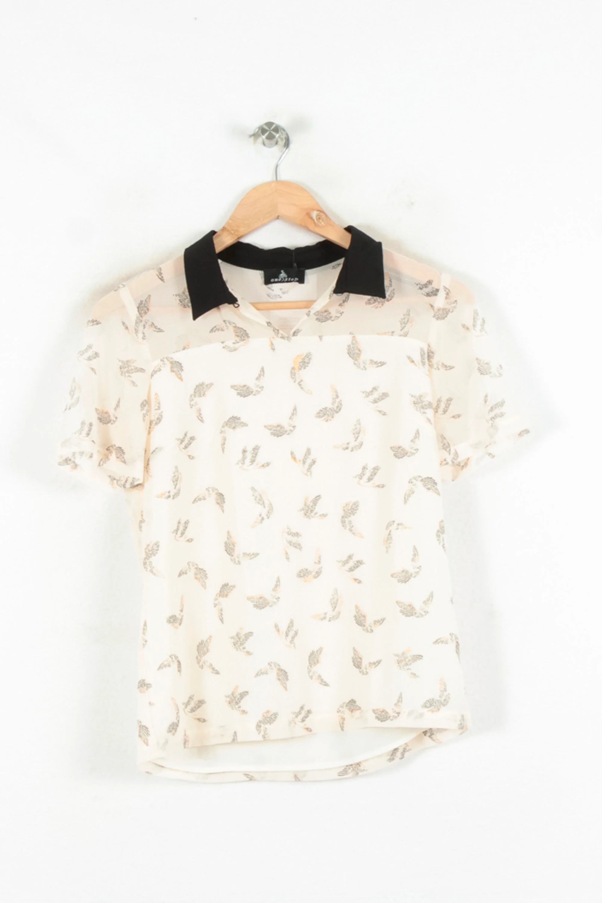 Chemisier Beige et Noir - Taille XS/34 - Image 2