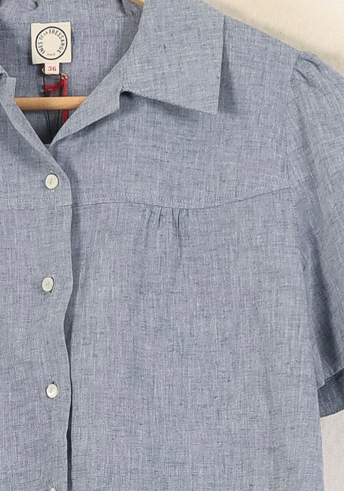 Chemisier Bleu - Taille S/36 - Image 3