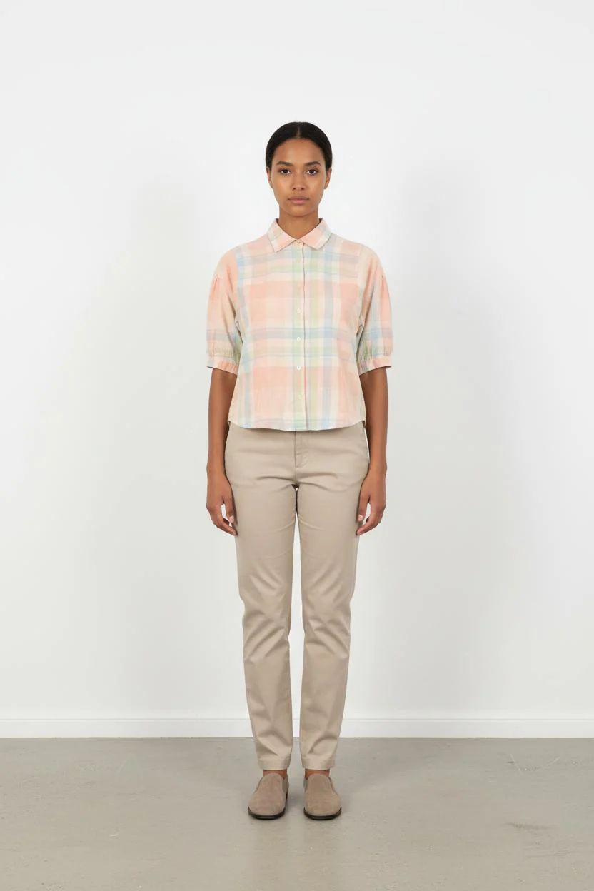 Chemisier Rose et Bleu - Taille M/38