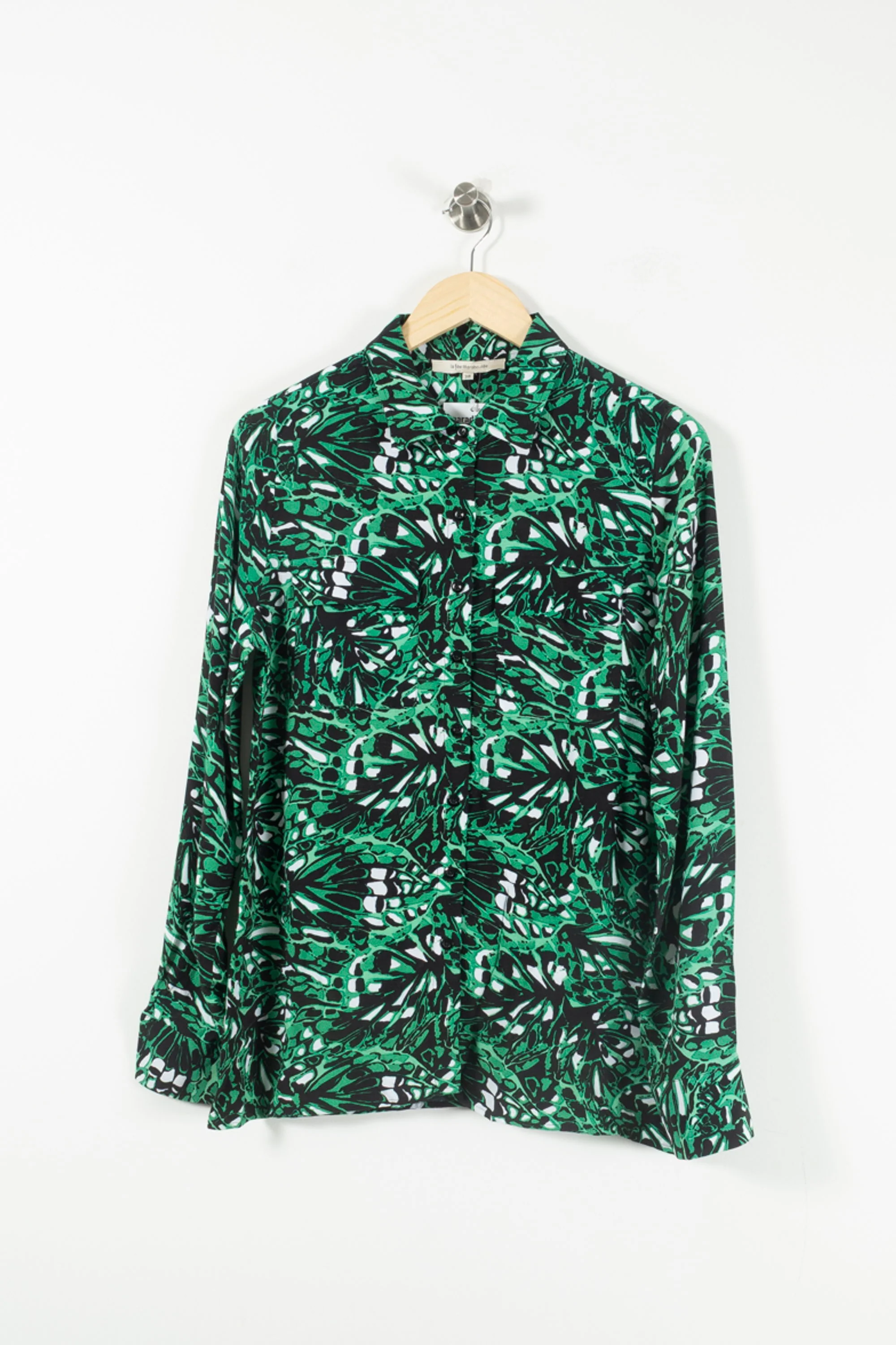Chemisier Vert et Noir - Taille M/38 - Image 2