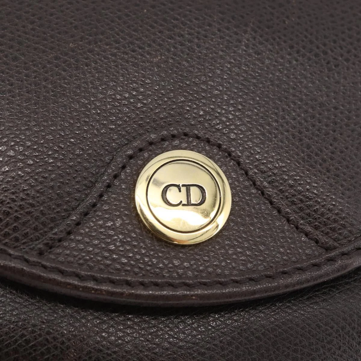 Christian Dior Vintage CD Logo Shoulder Bag Leather - Image 12
