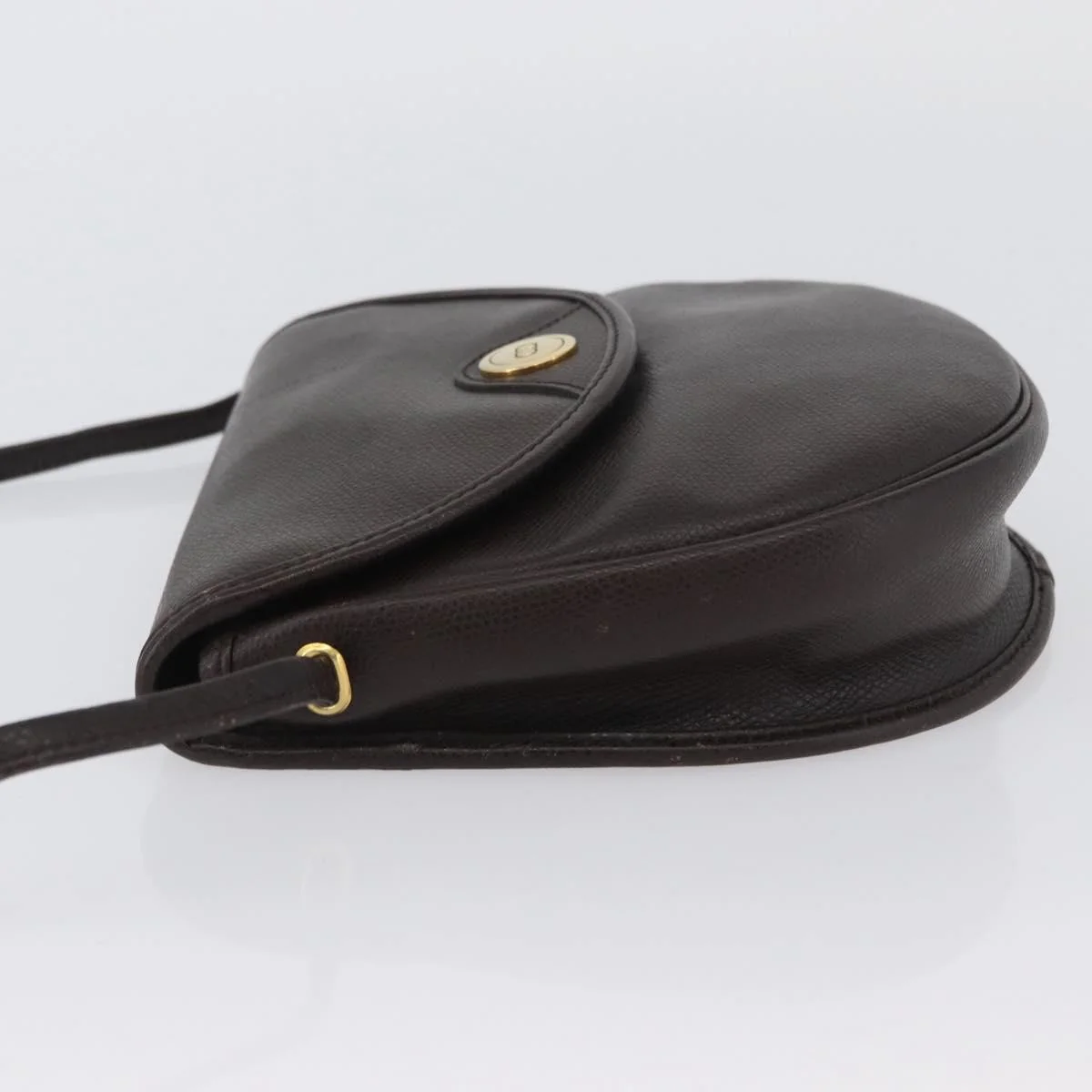 Christian Dior Vintage CD Logo Shoulder Bag Leather - Image 4