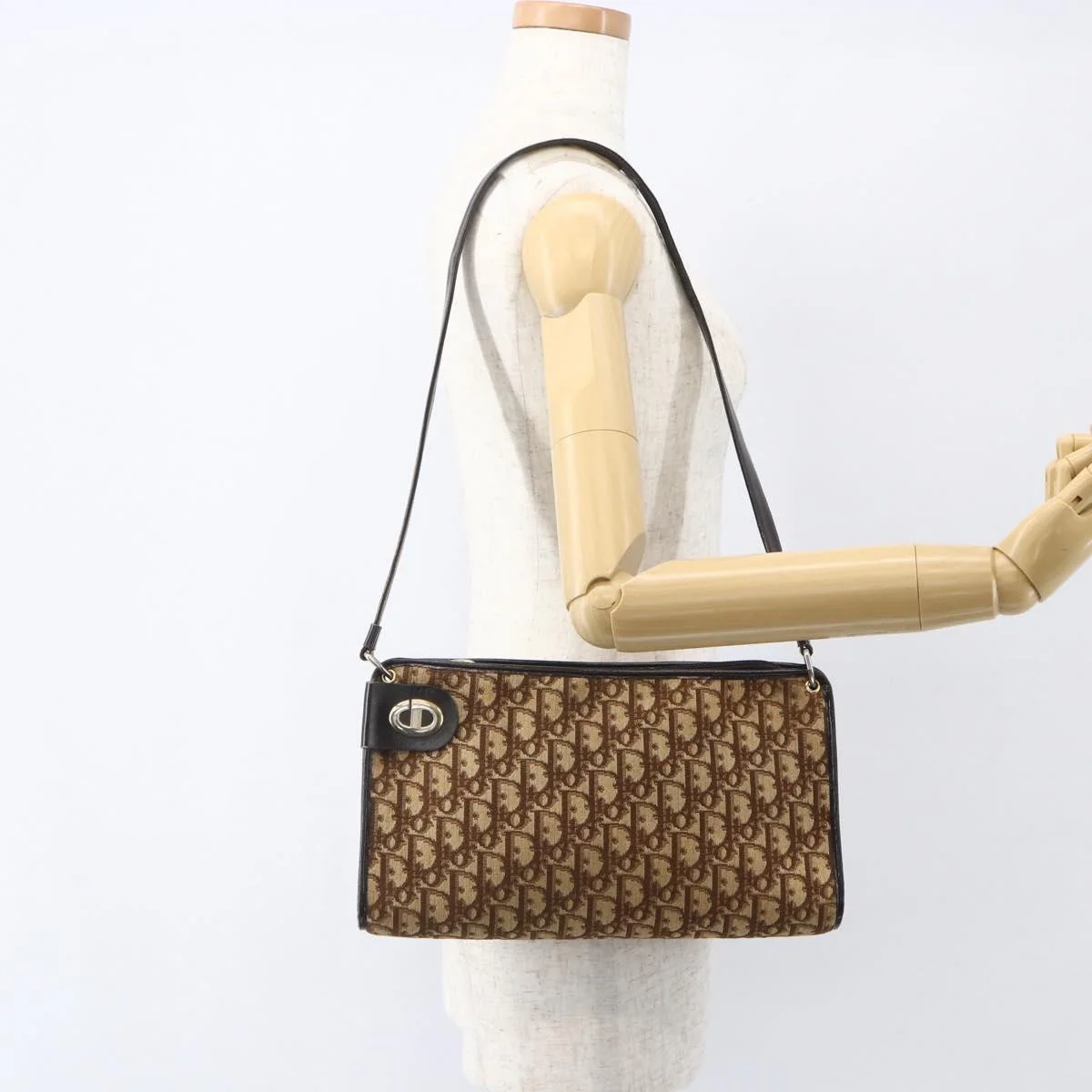 Christian Dior Vintage CD trotter Shoulder bag Canvas - Image 12