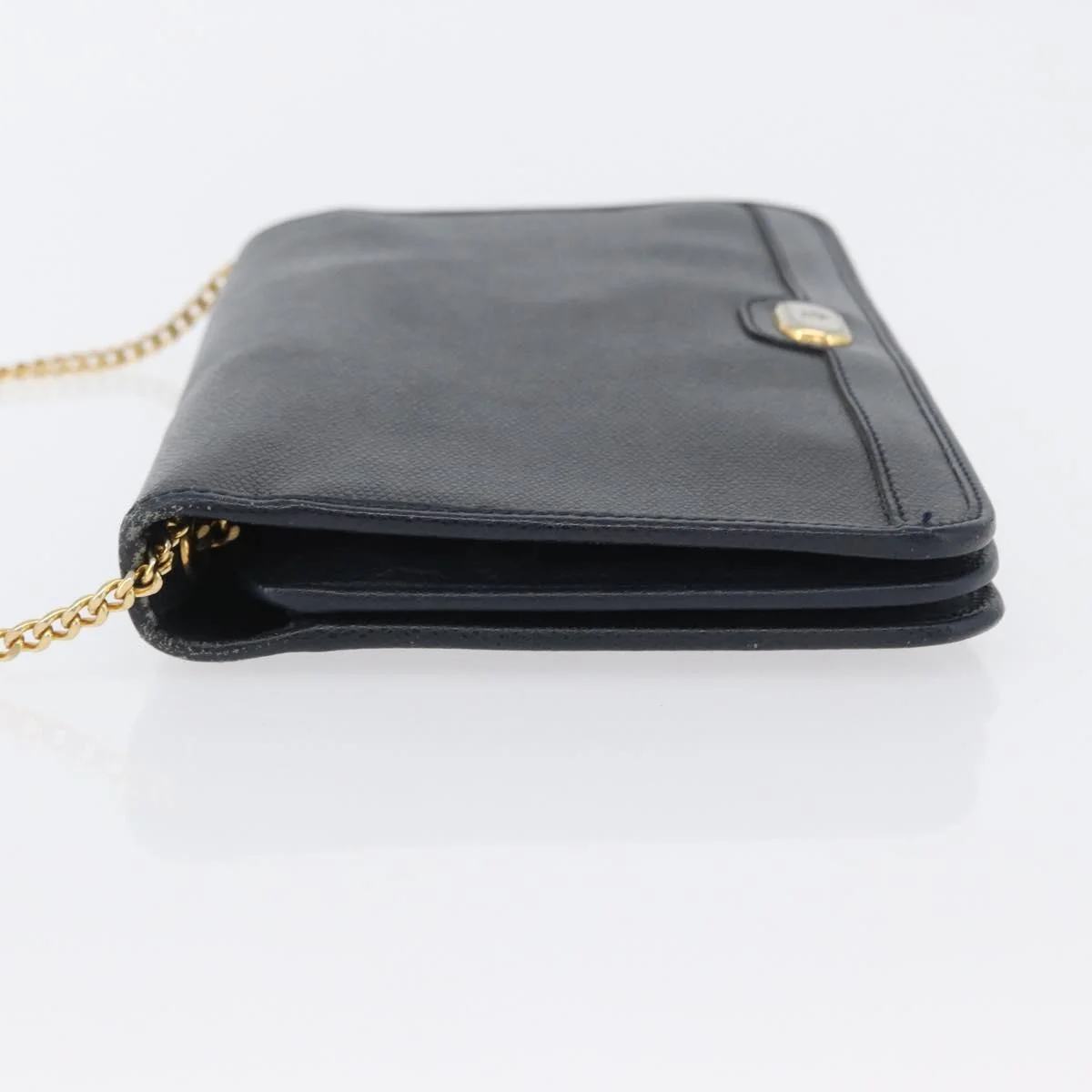 Christian Dior Vintage Chain Flap Shoulder Bag Leather - Image 4